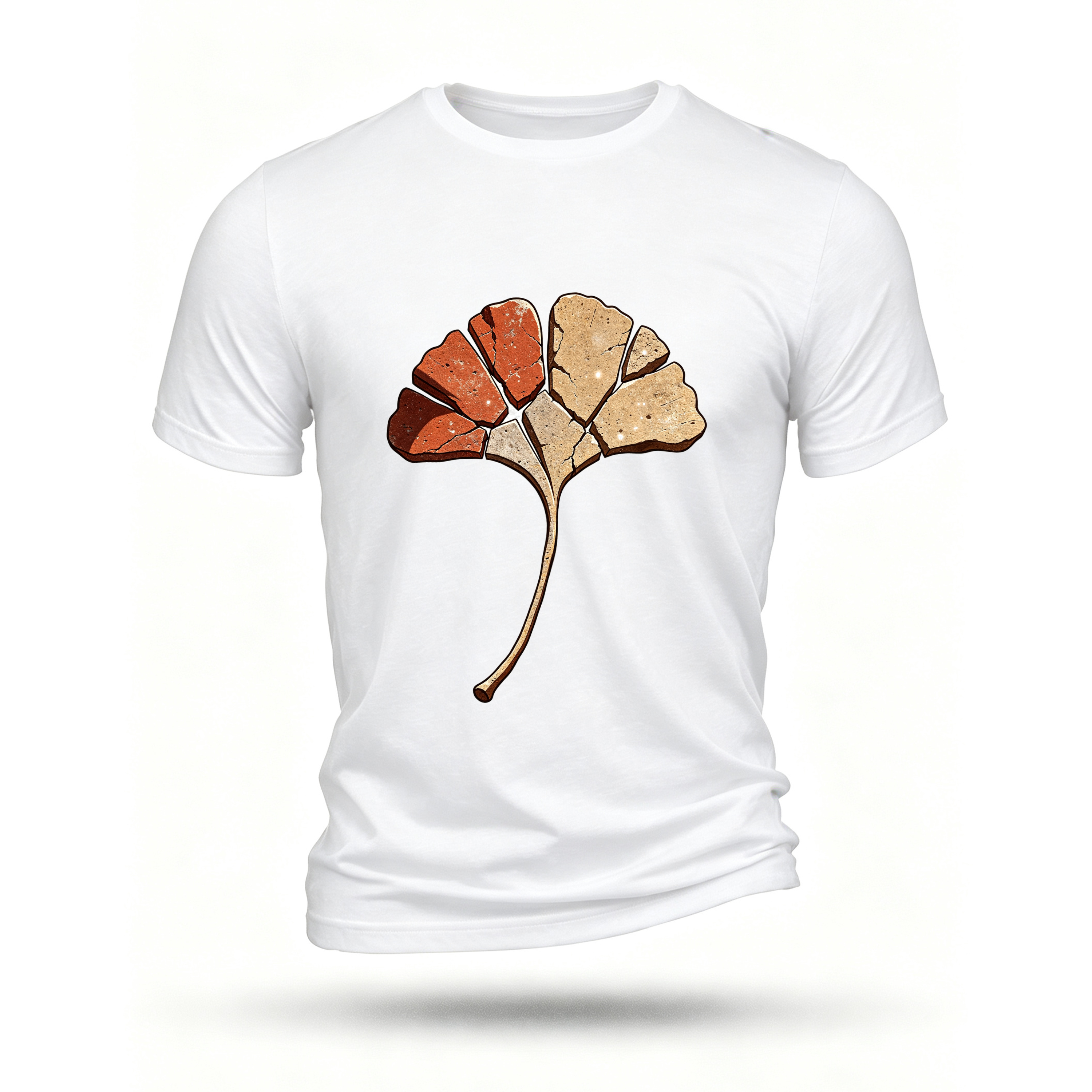 White T-shirt, front print