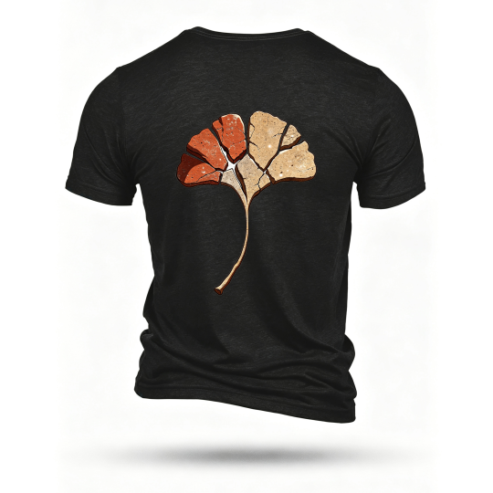 Black T-shirt, back print