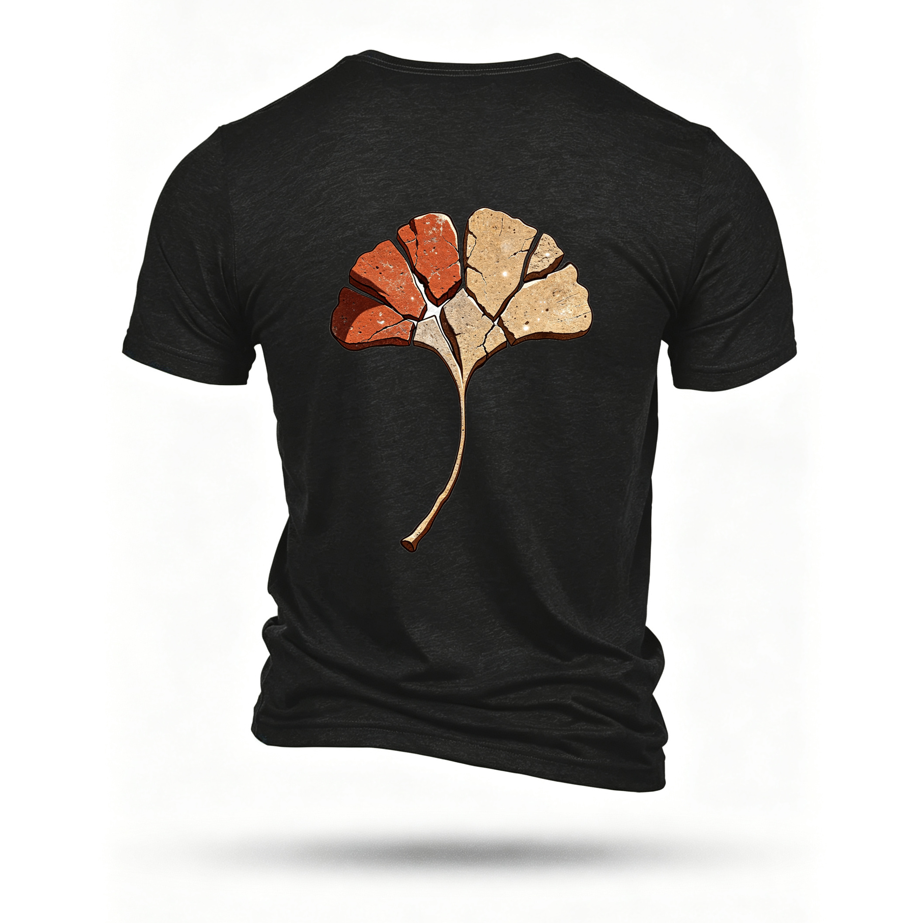Black T-shirt, back print