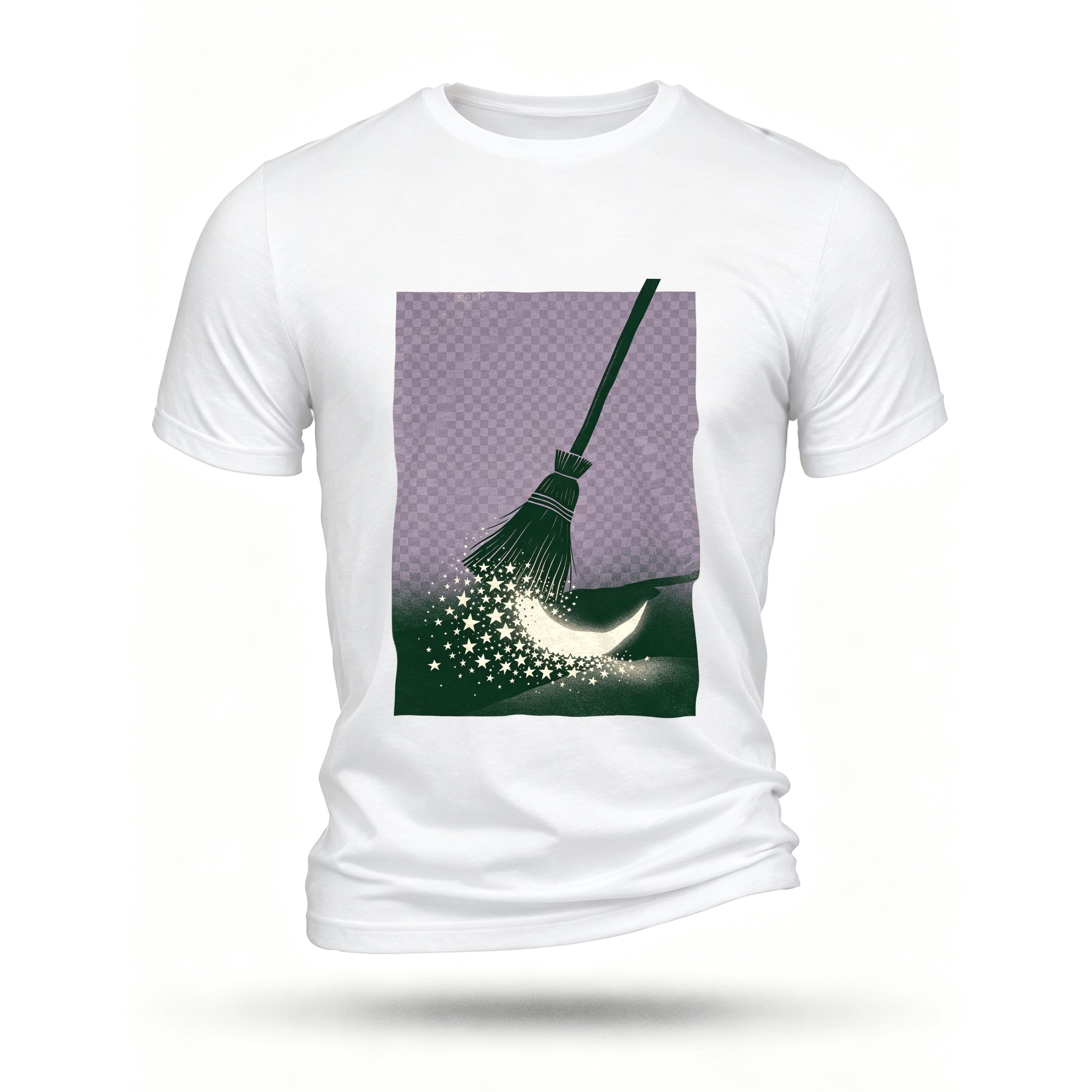 White T-shirt, front print