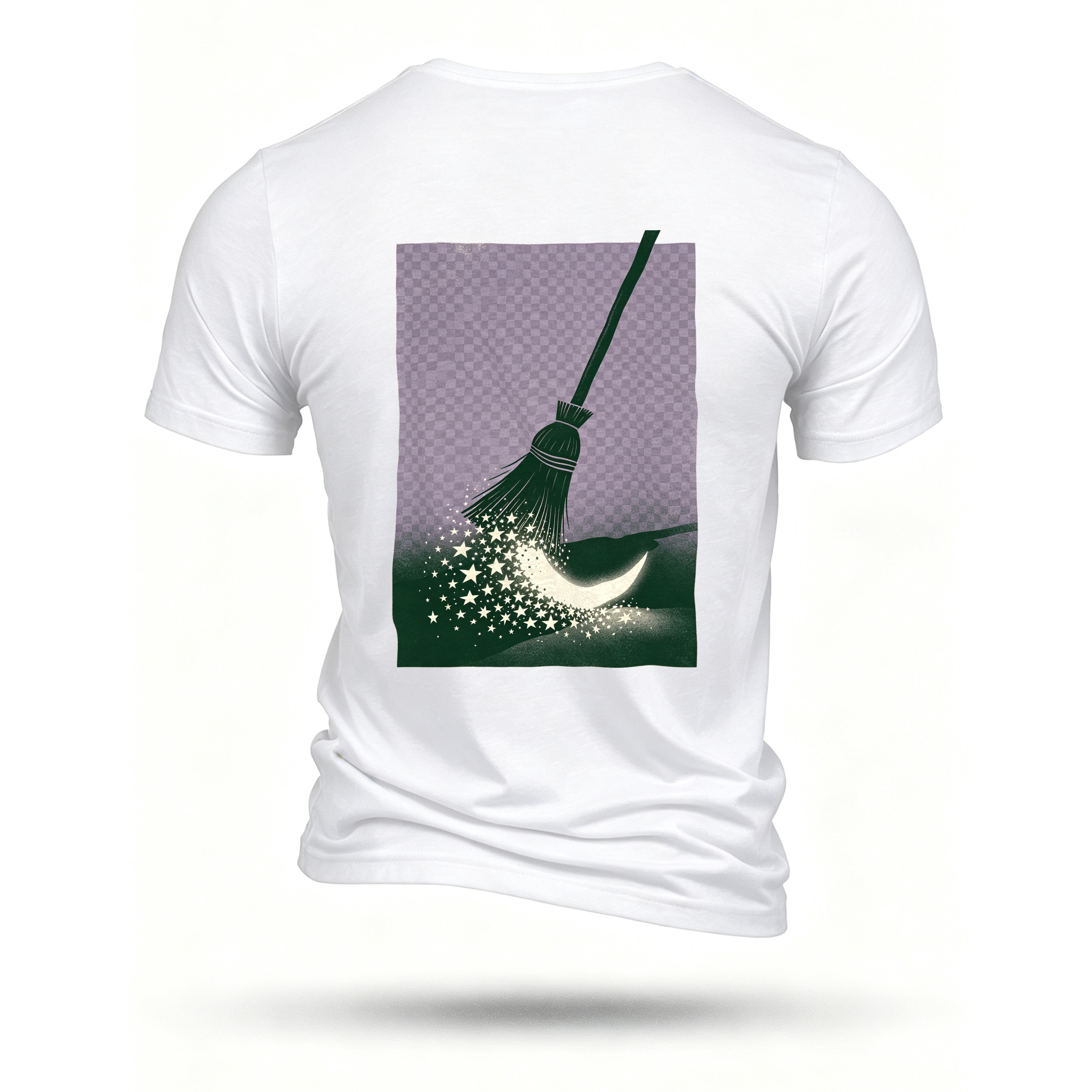 White T-shirt, back print