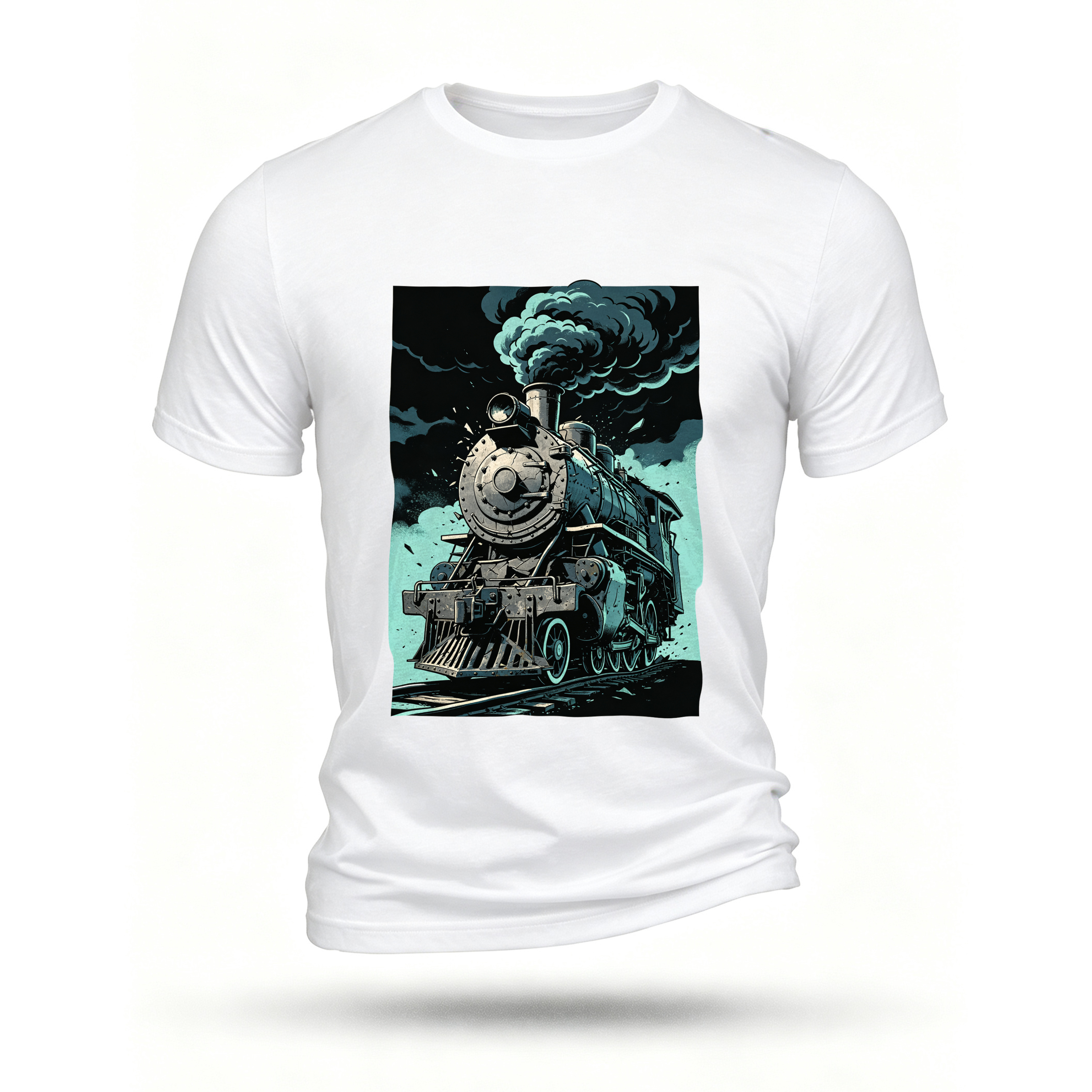 White T-shirt, front print