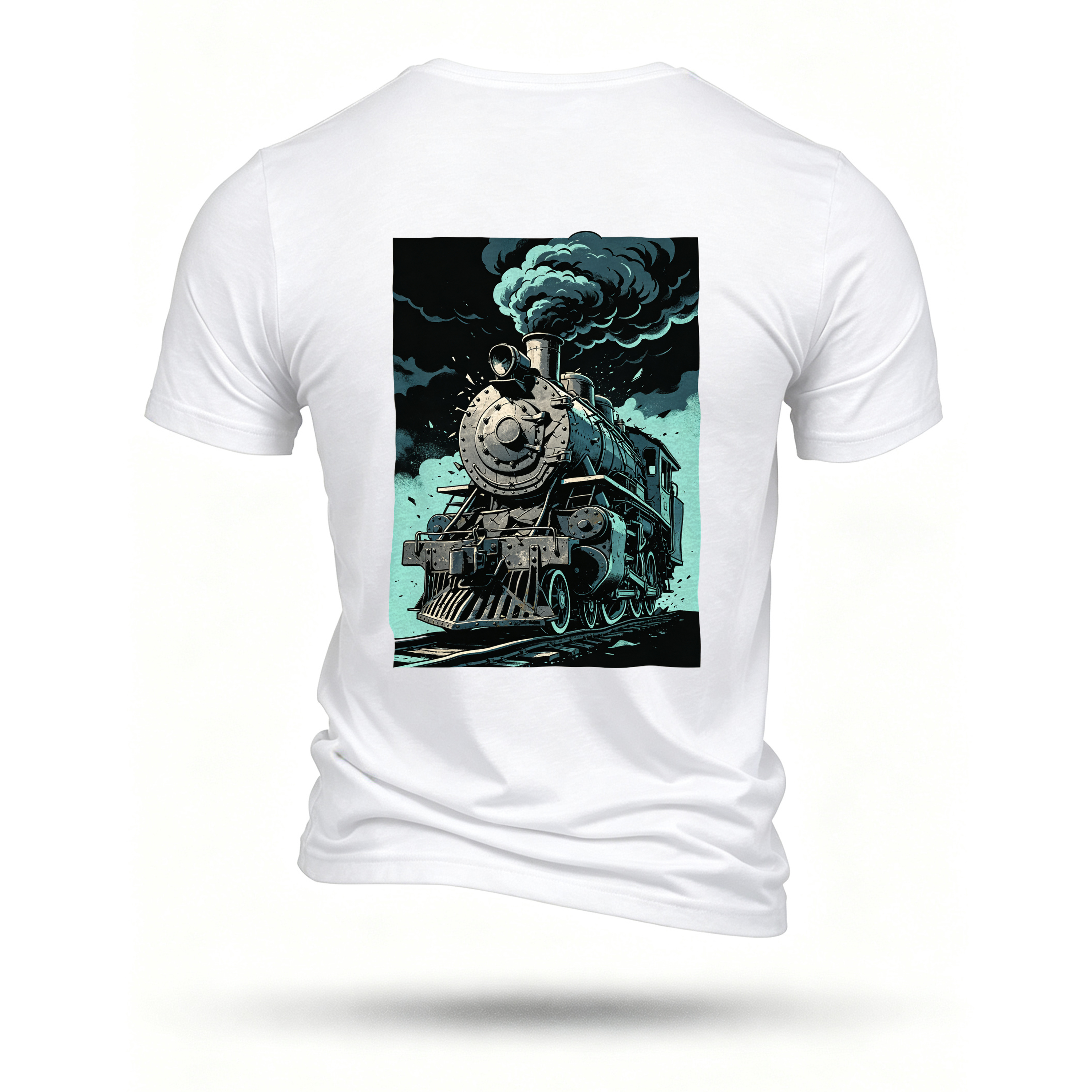 White T-shirt, back print