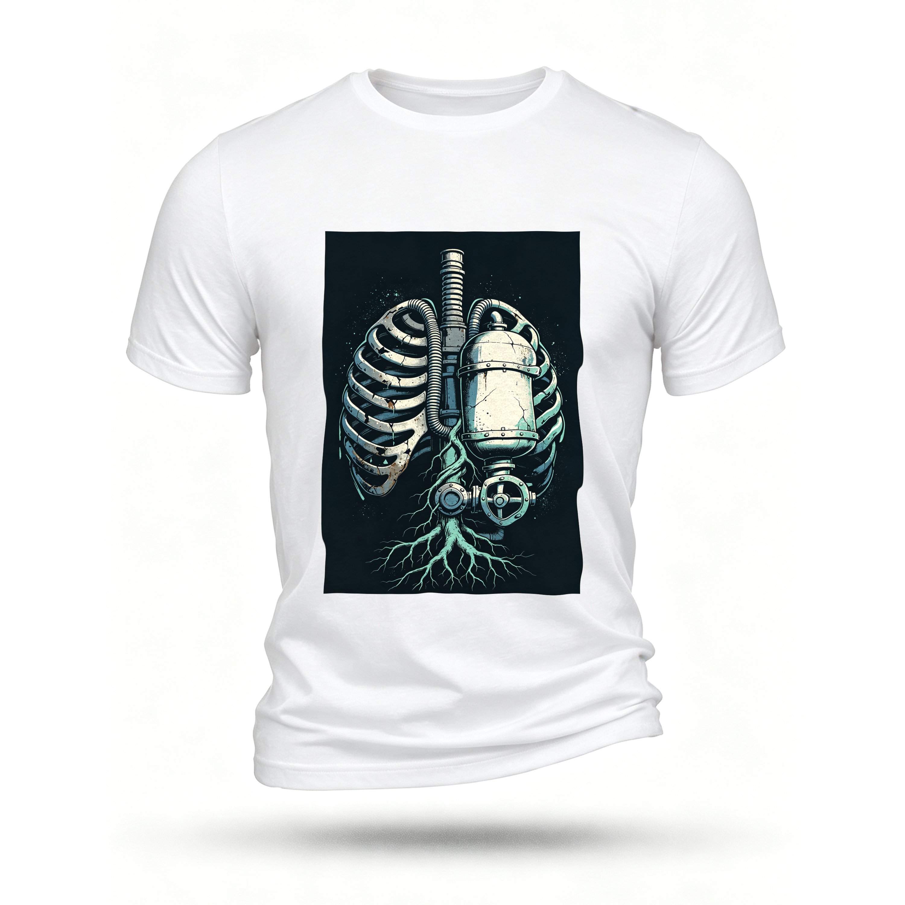 White T-shirt, front print