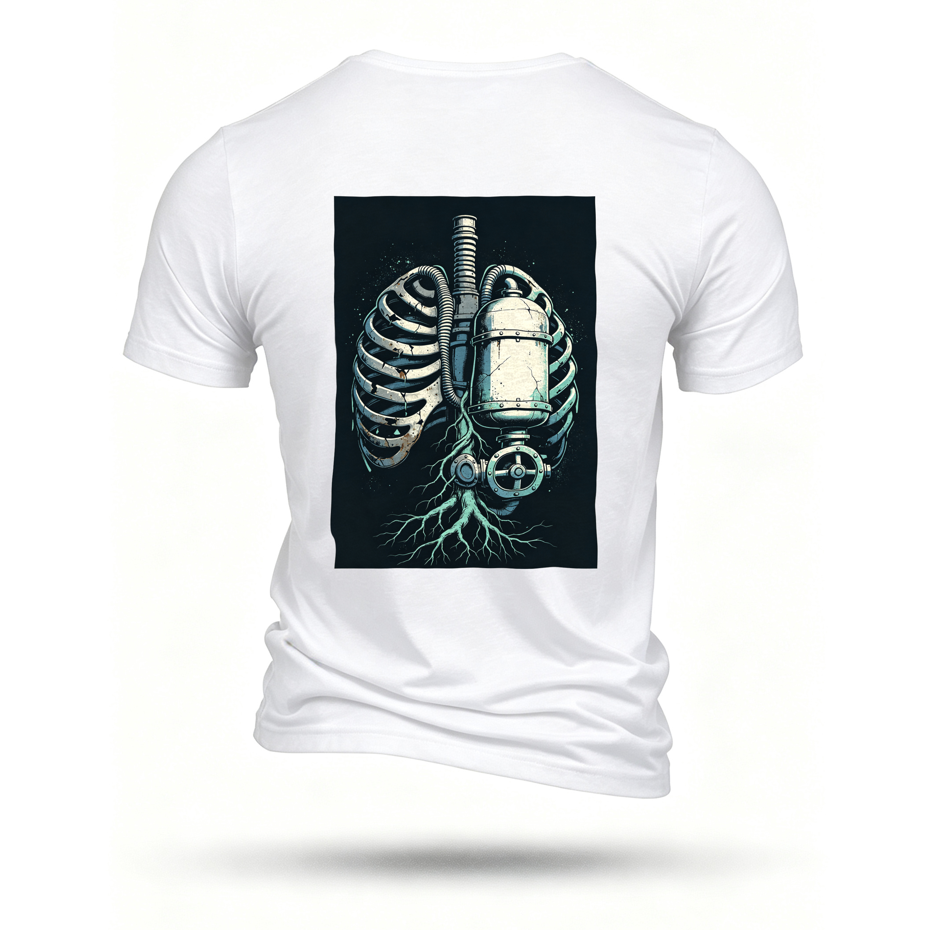 White T-shirt, back print