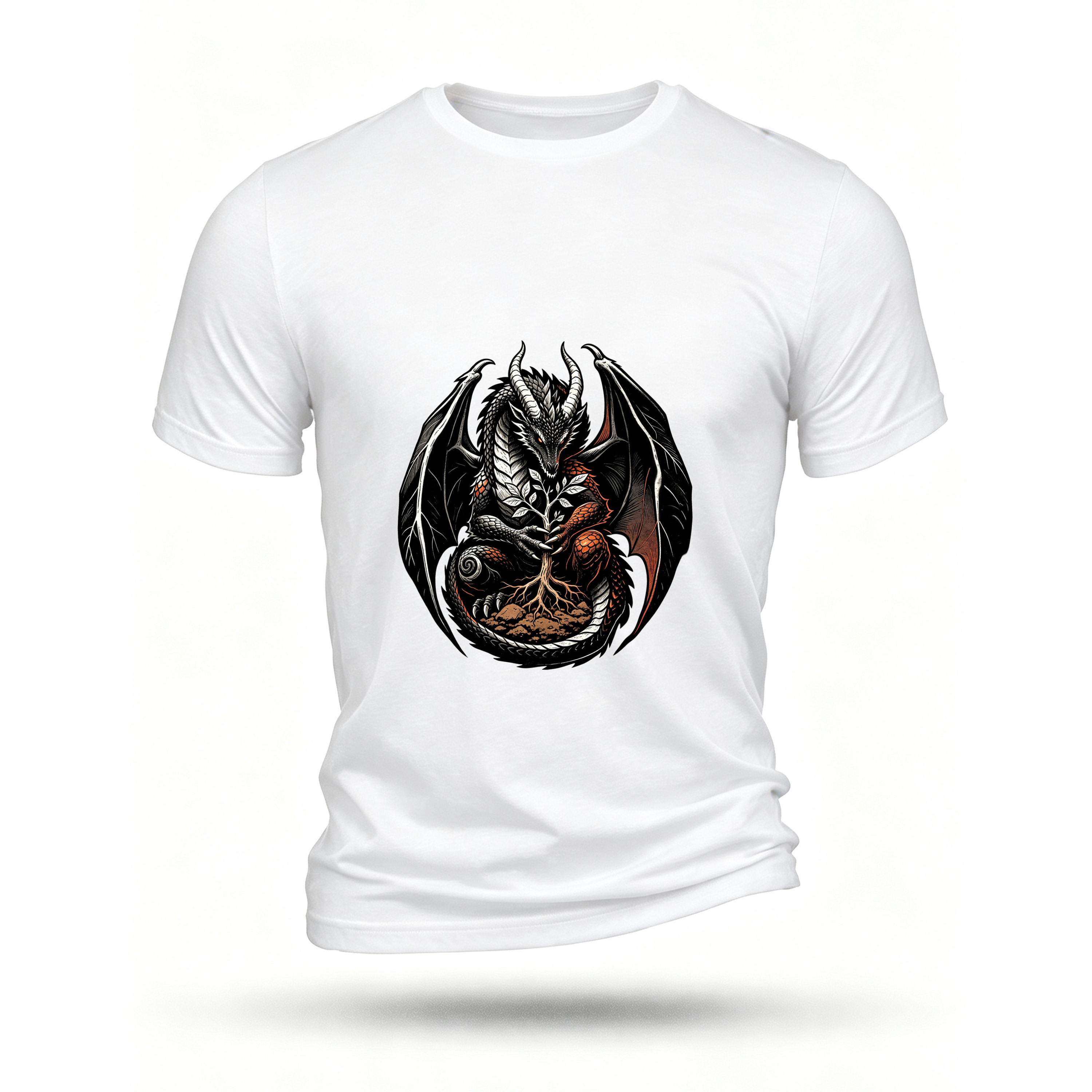 White T-shirt, front print