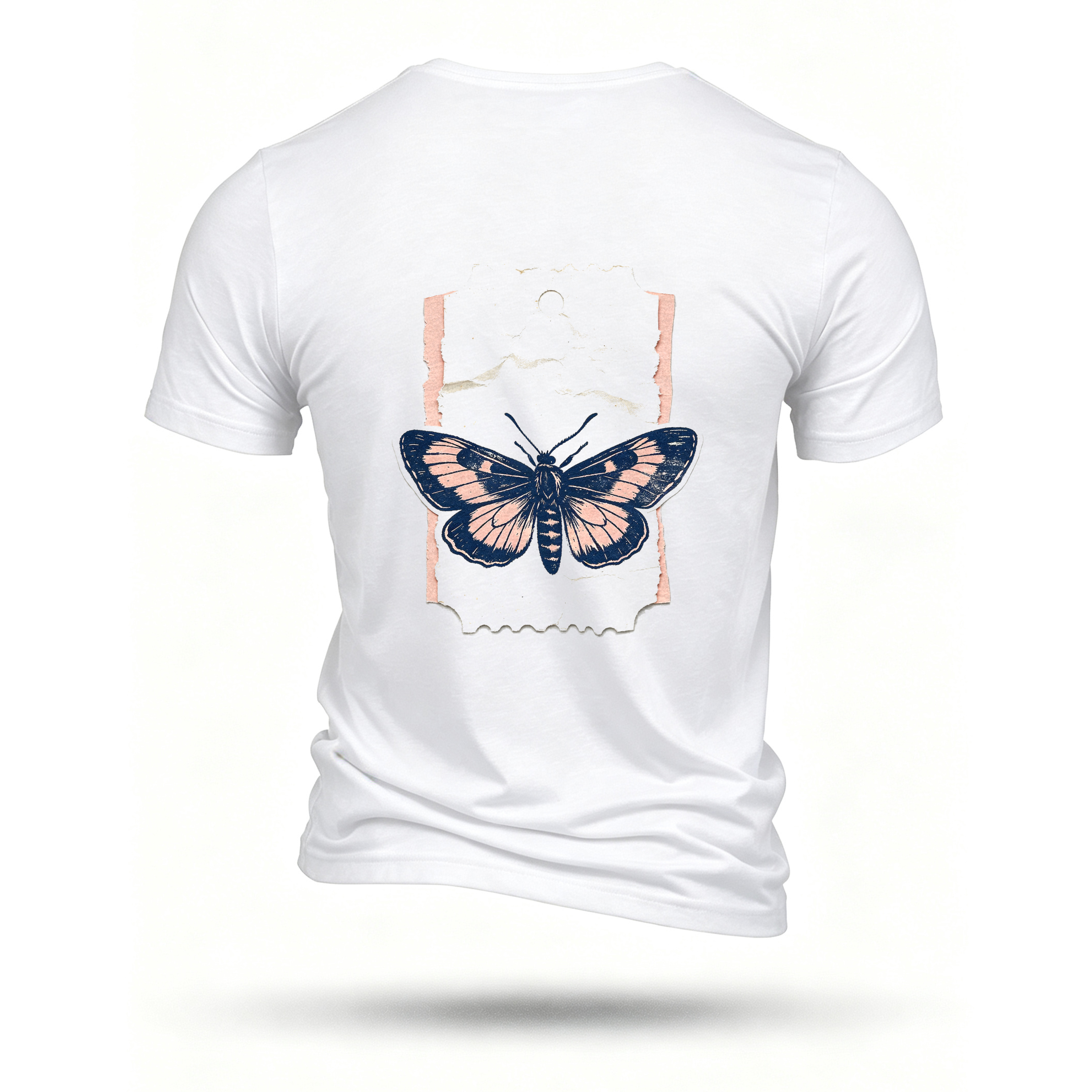 White T-shirt, back print