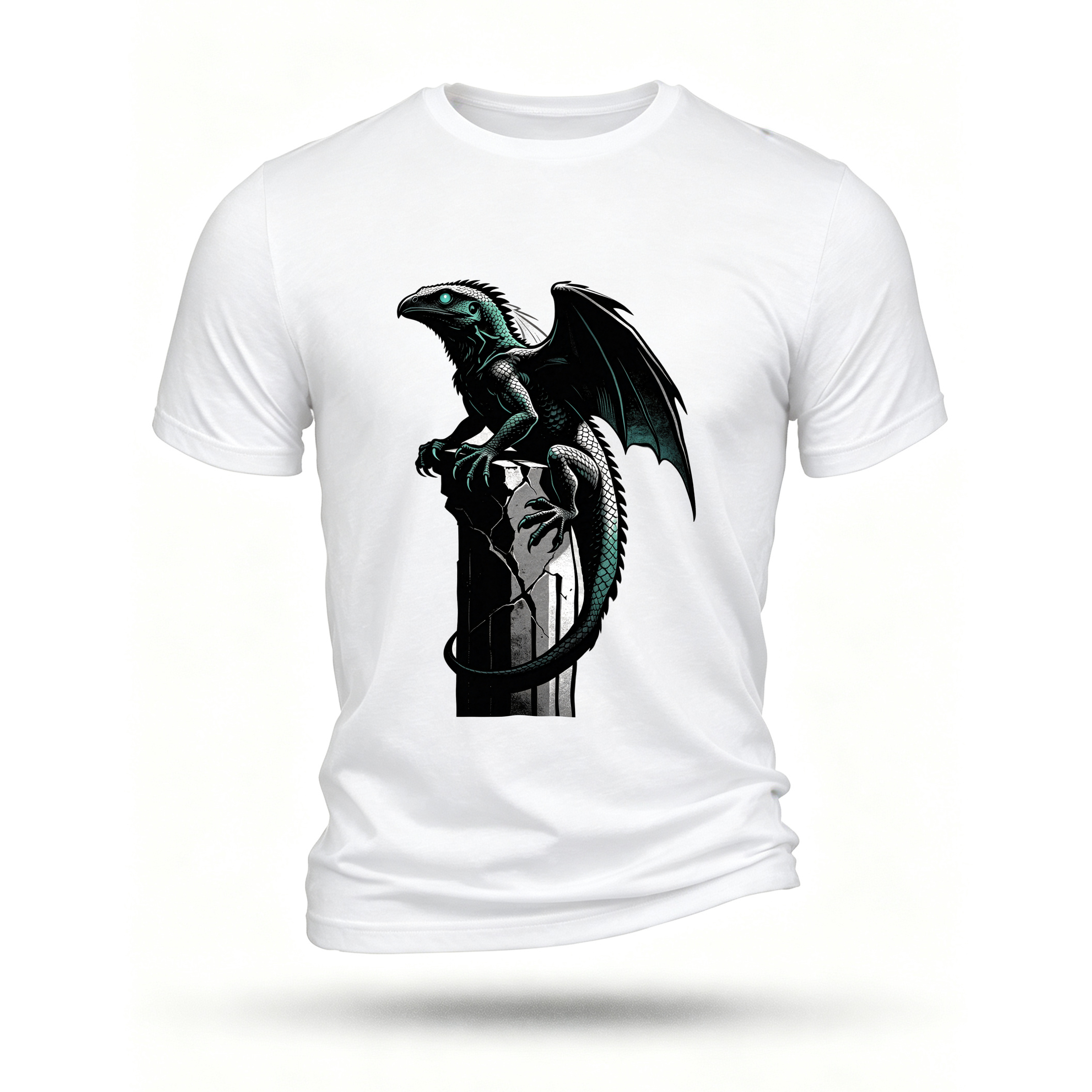 White T-shirt, front print