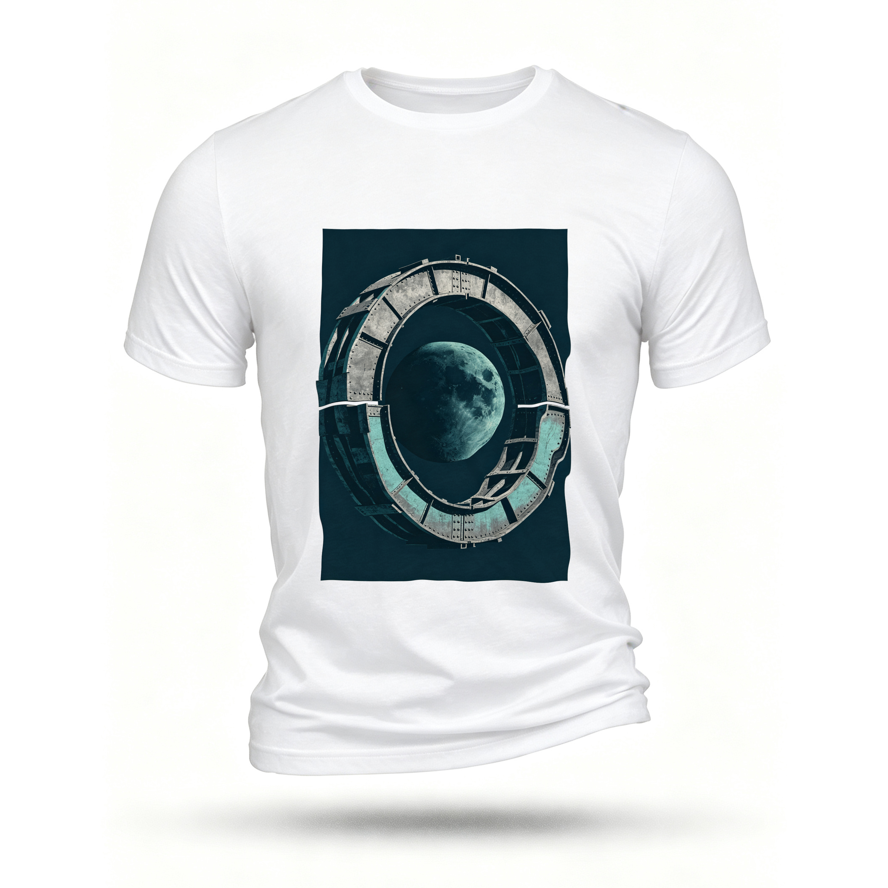 White T-shirt, front print