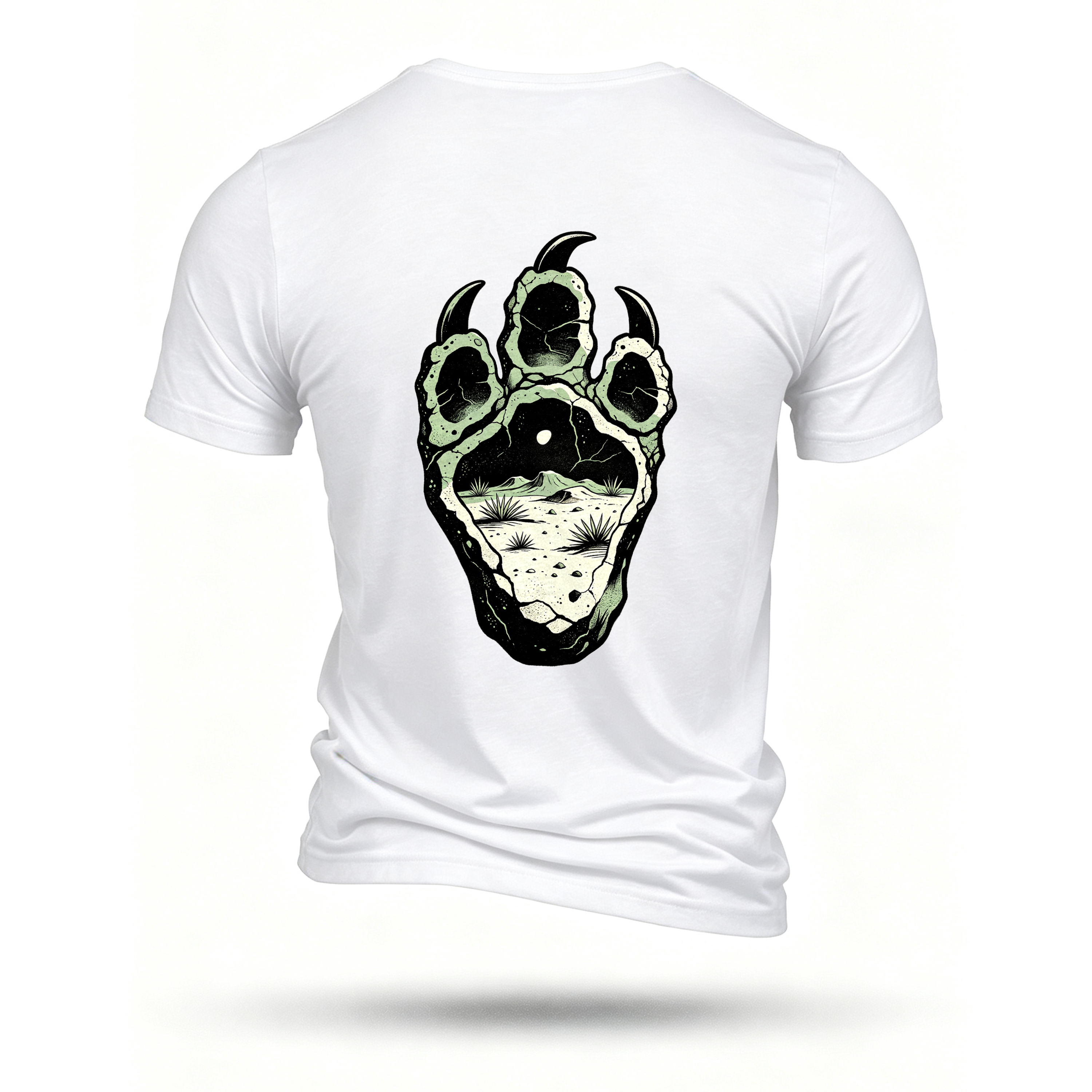 White T-shirt, back print