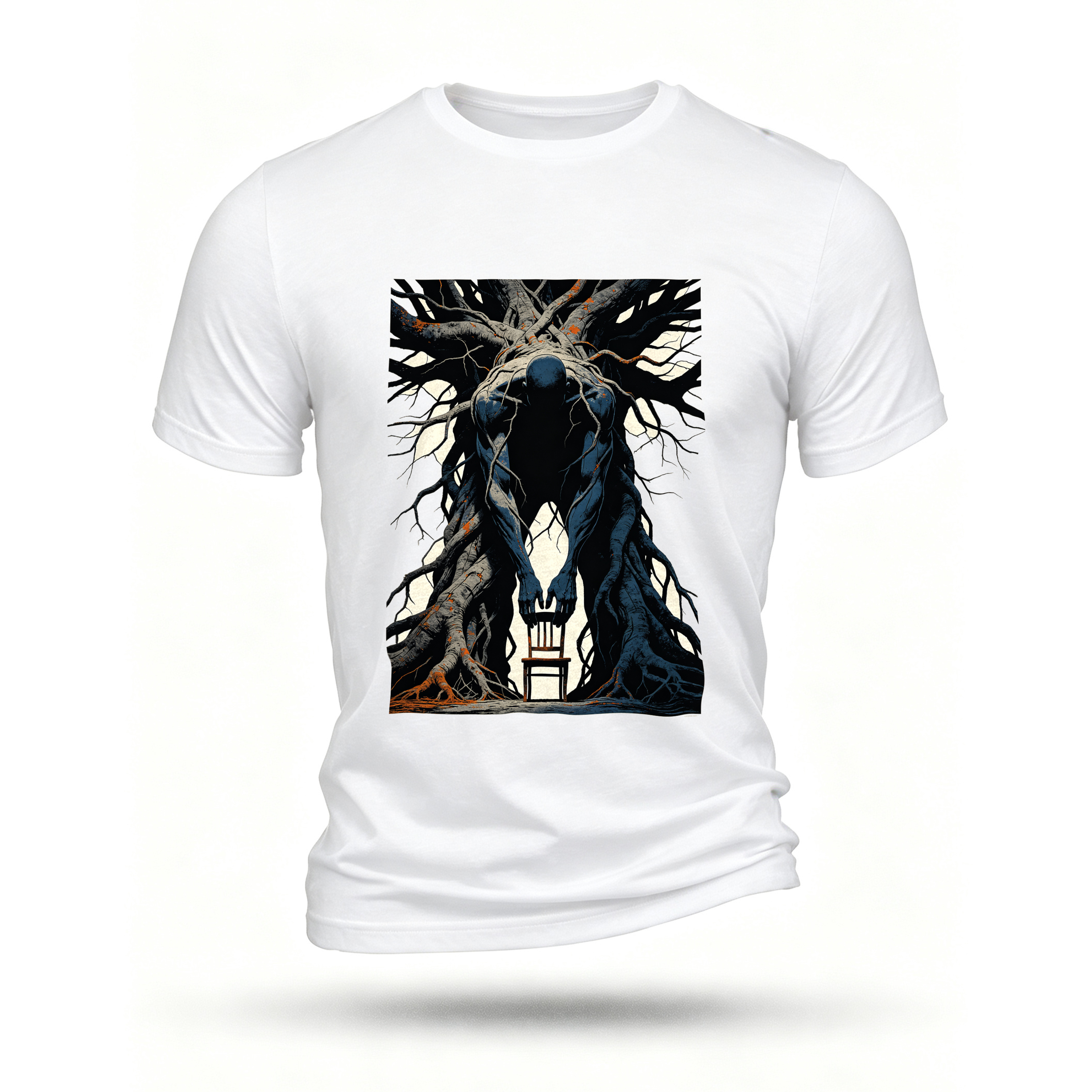 White T-shirt, front print