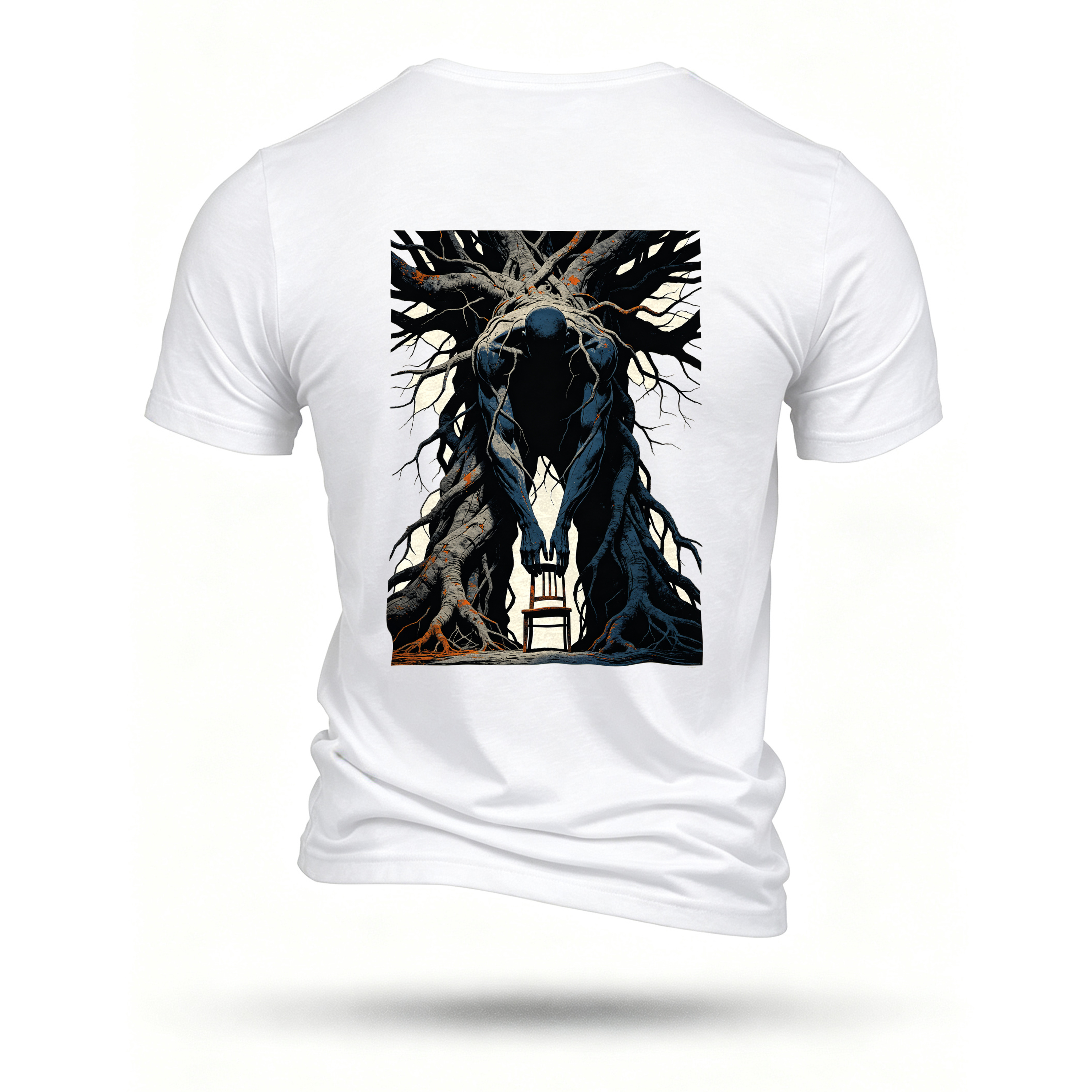 White T-shirt, back print