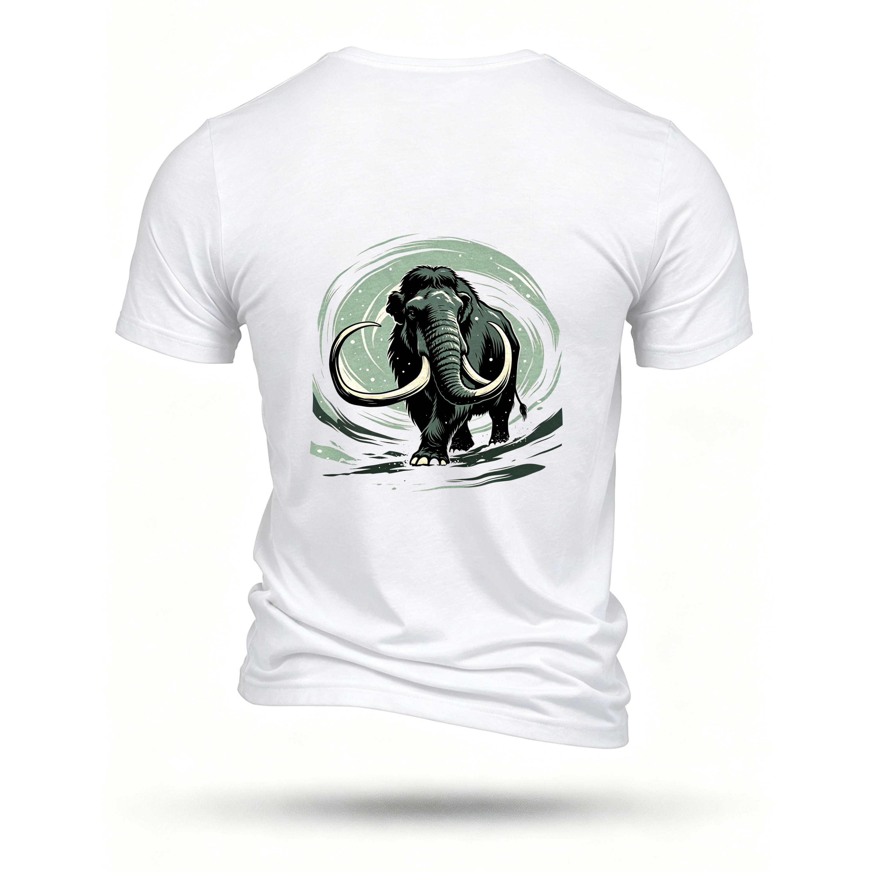 White T-shirt, back print