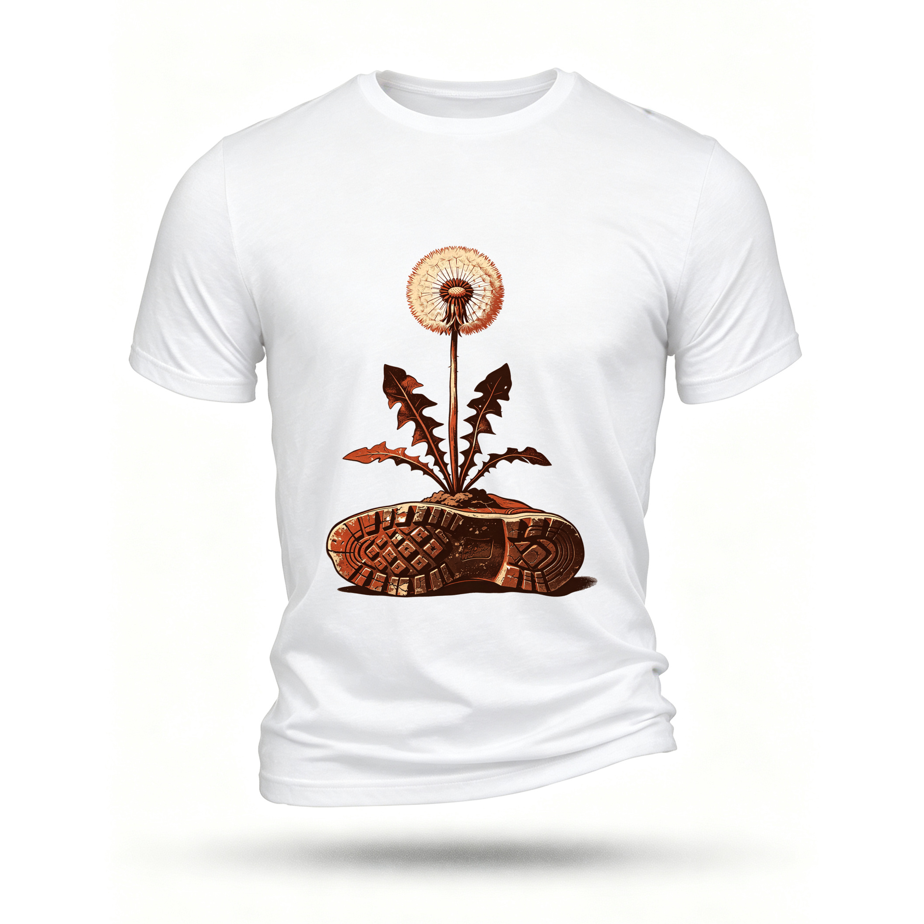 White T-shirt, front print
