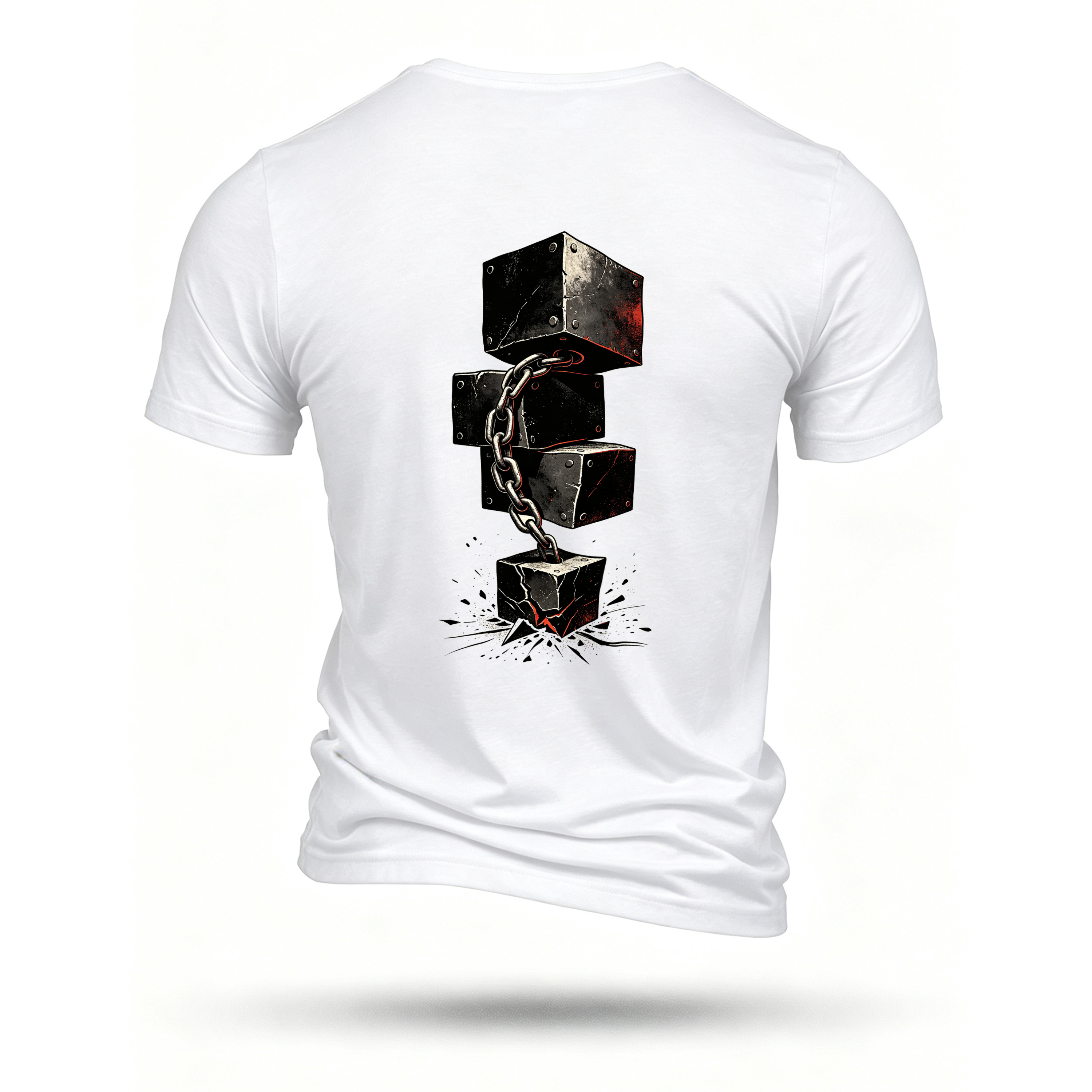 White T-shirt, back print