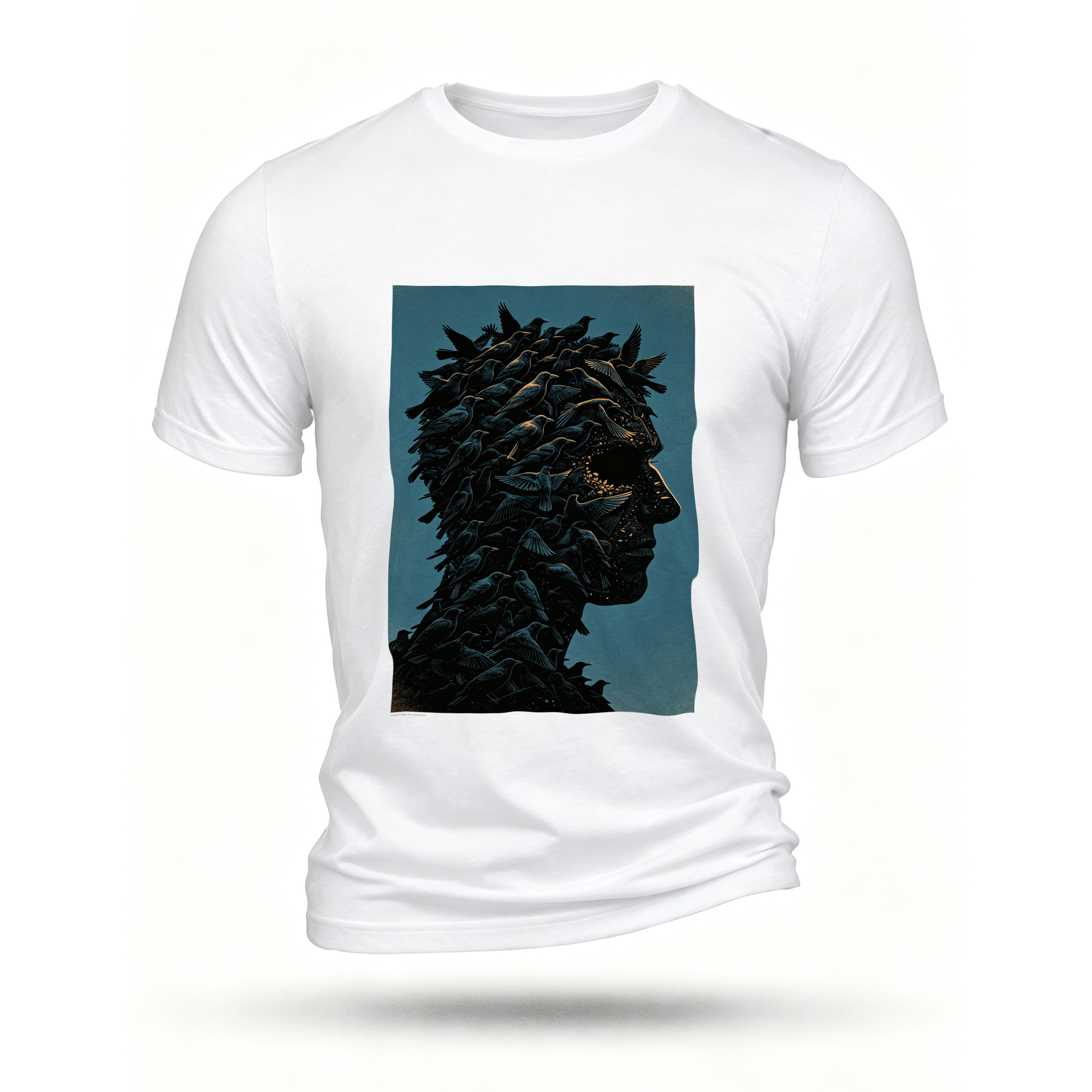 White T-shirt, front print
