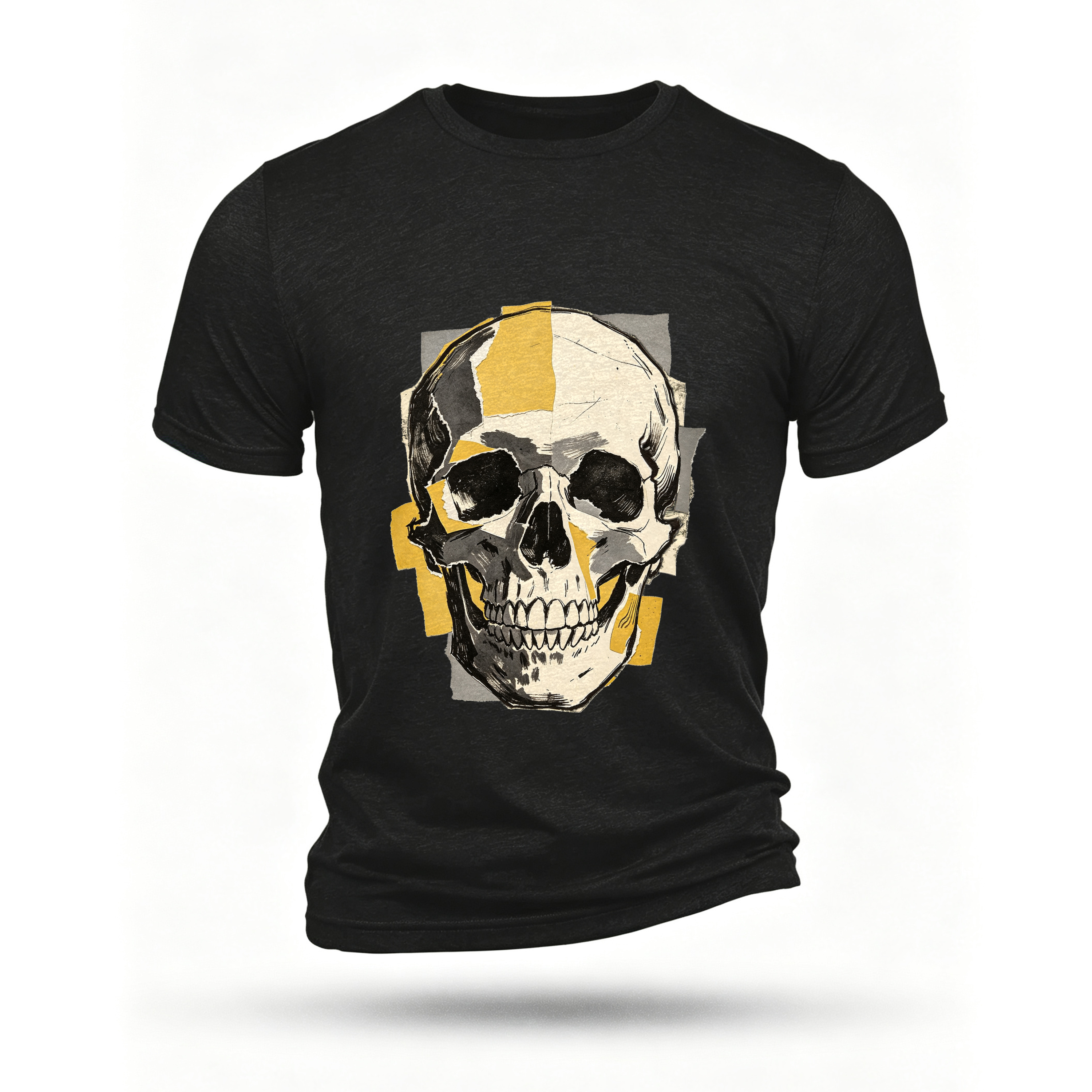 Black T-shirt, front print