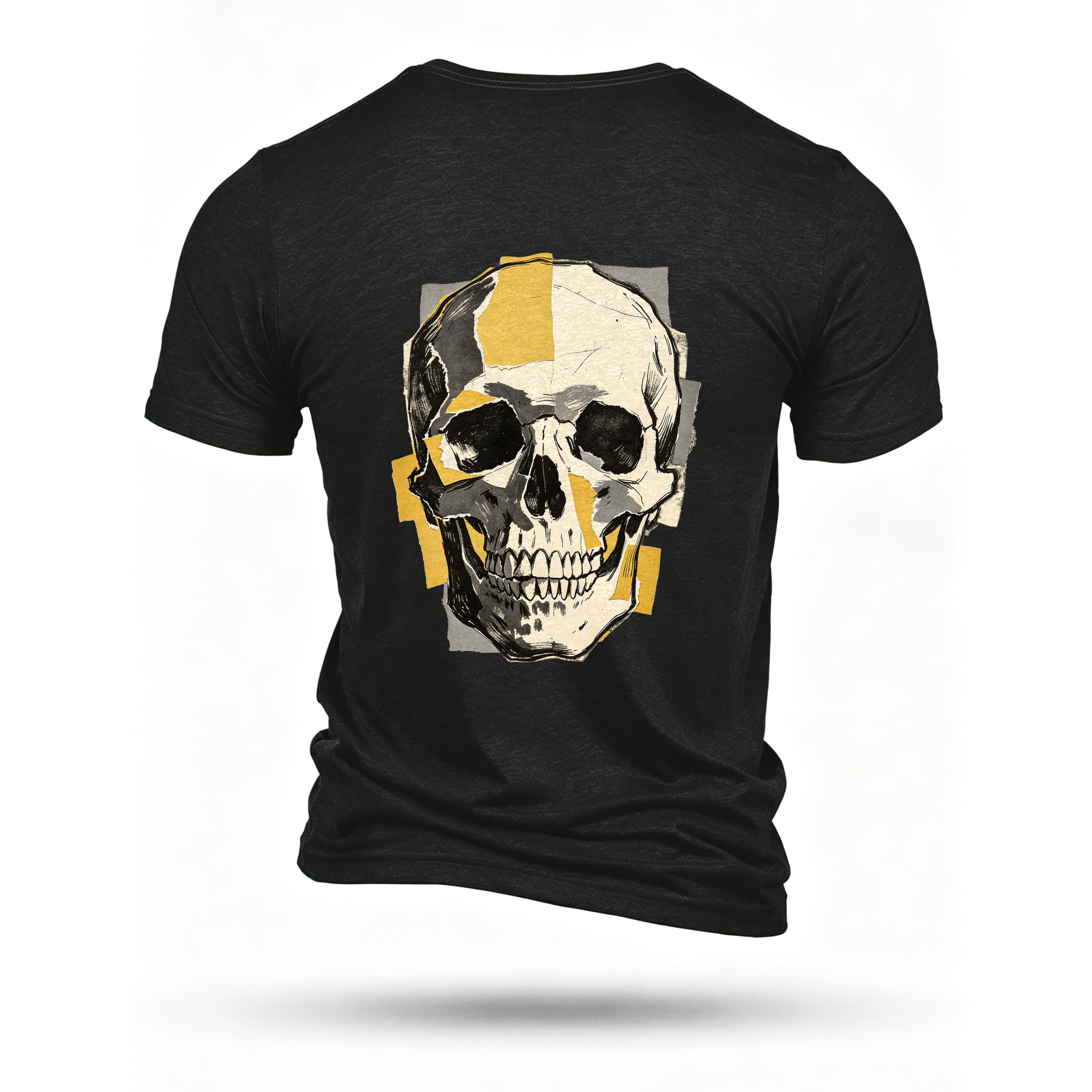 Black T-shirt, back print