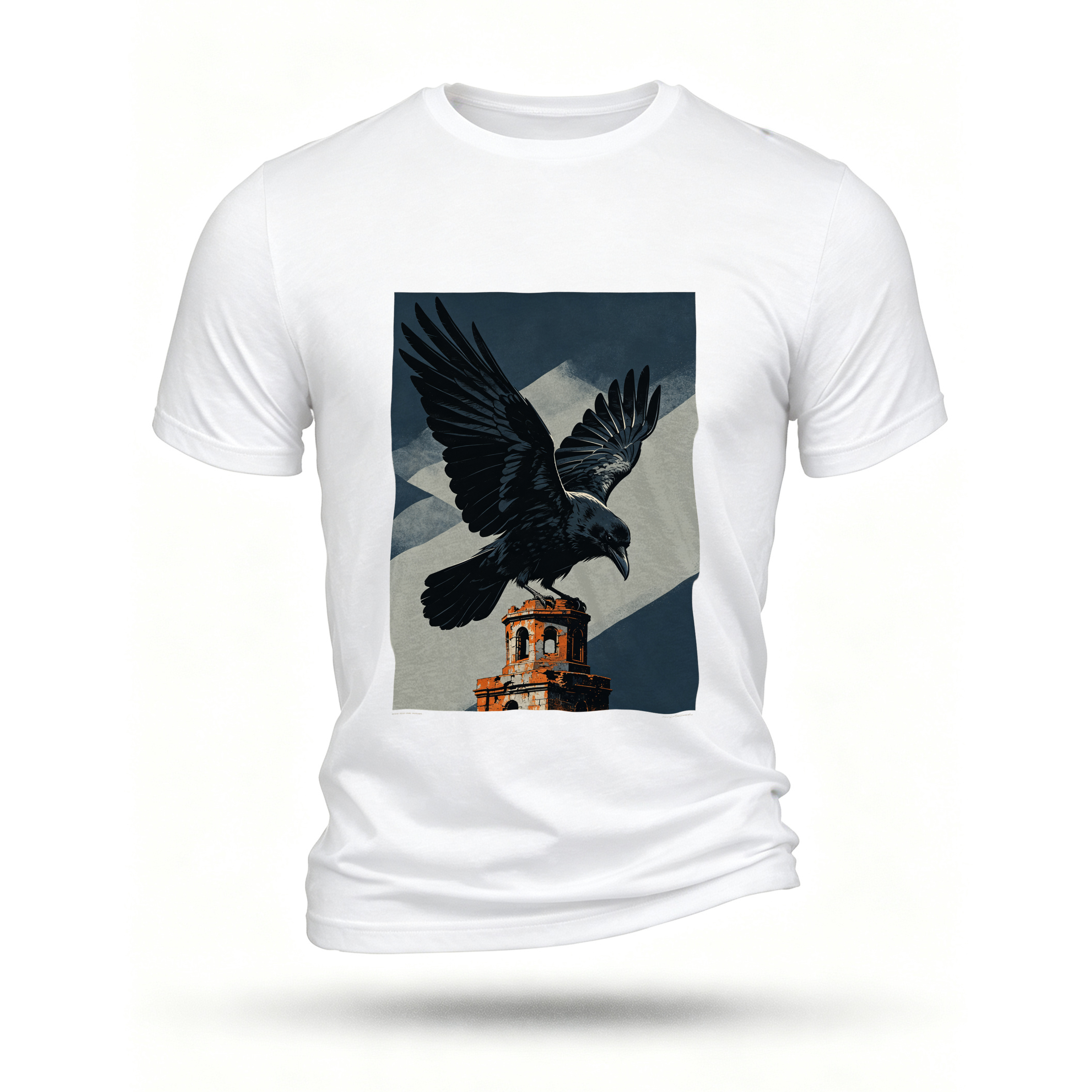 White T-shirt, front print