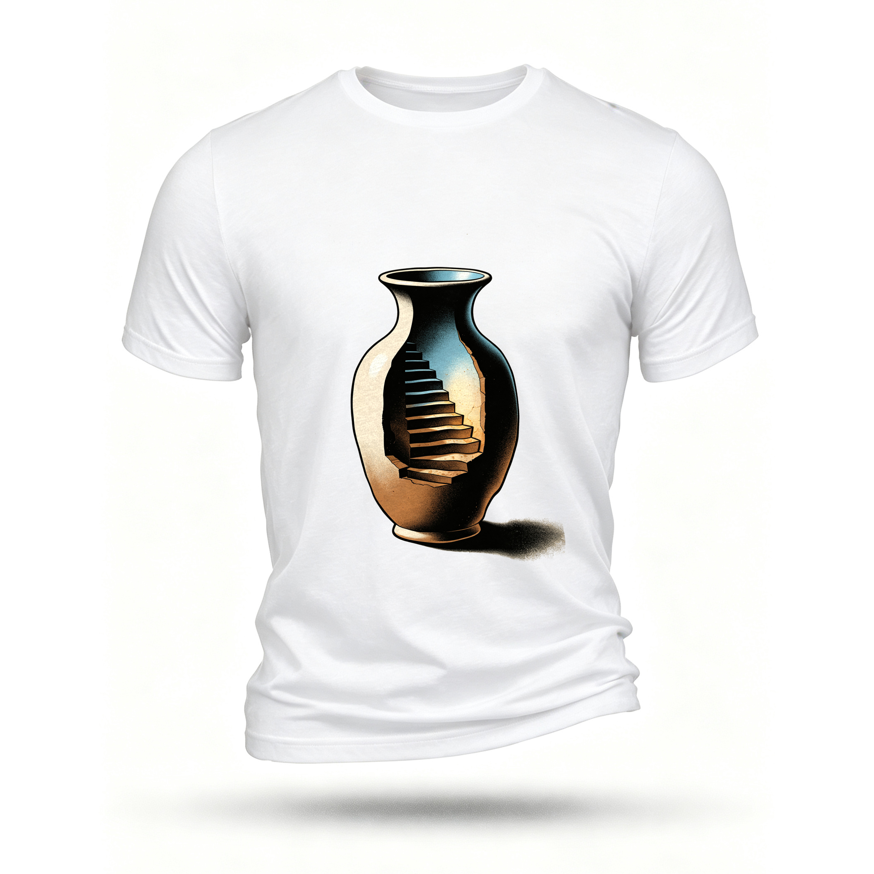 White T-shirt, front print
