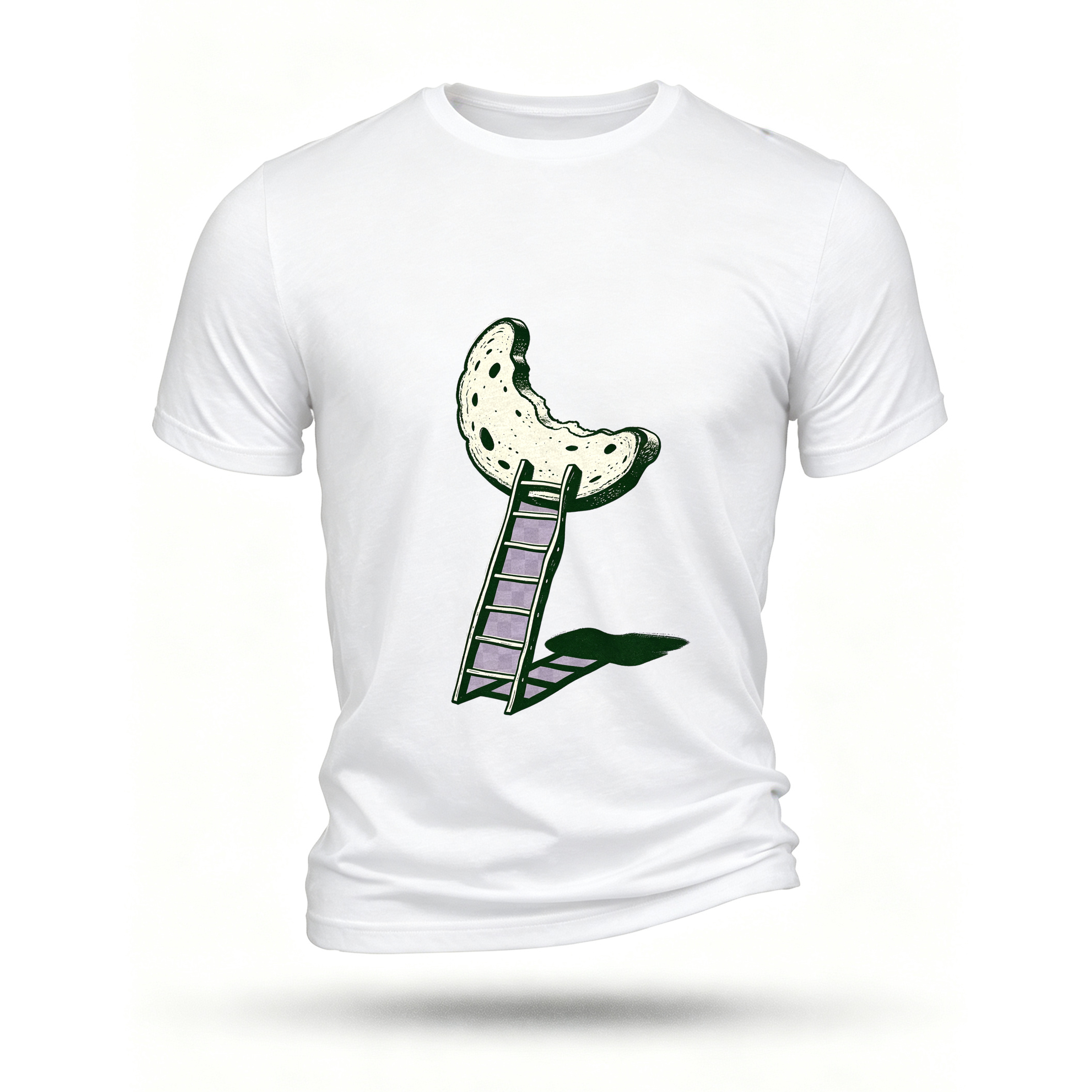 White T-shirt, front print
