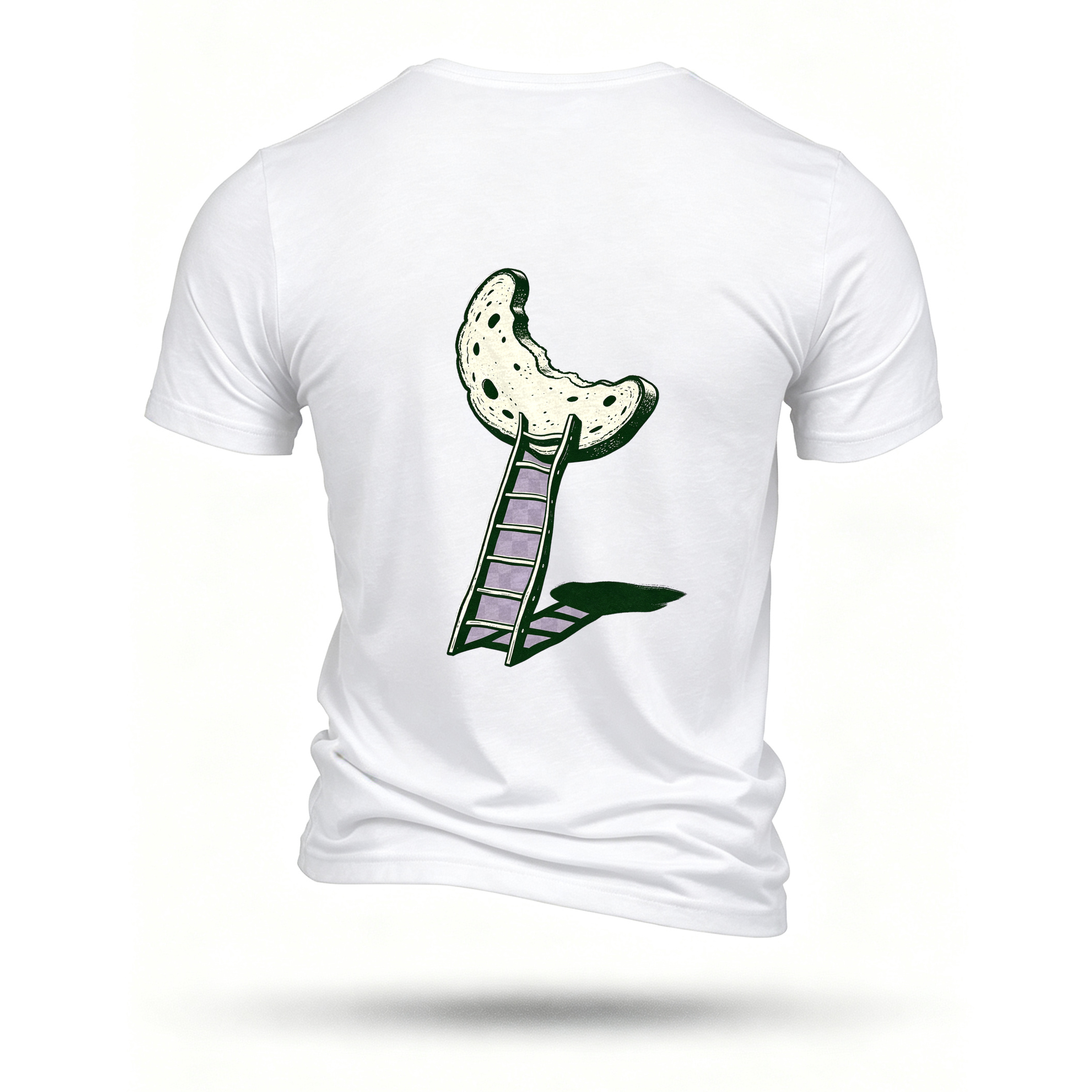 White T-shirt, back print