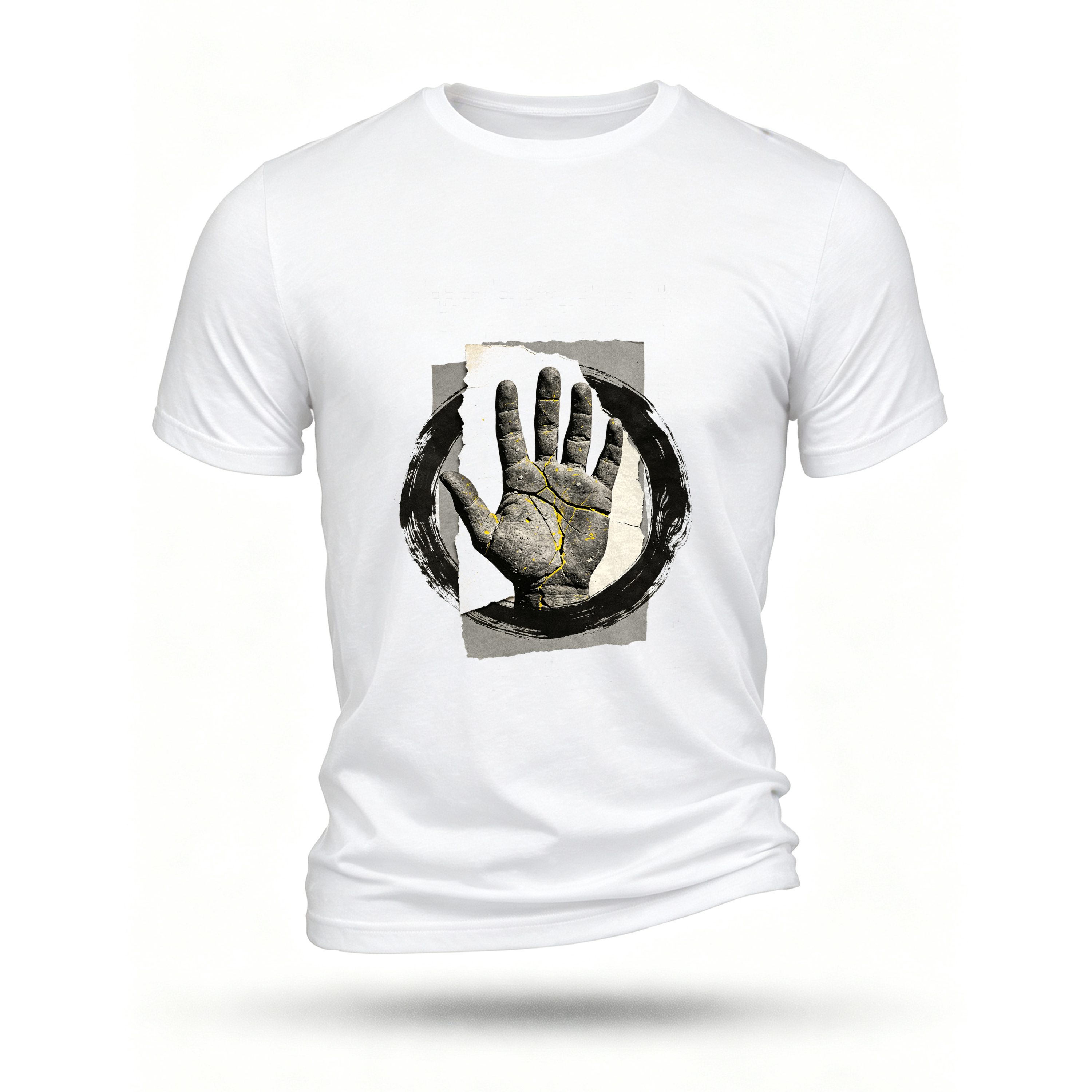 White T-shirt, front print
