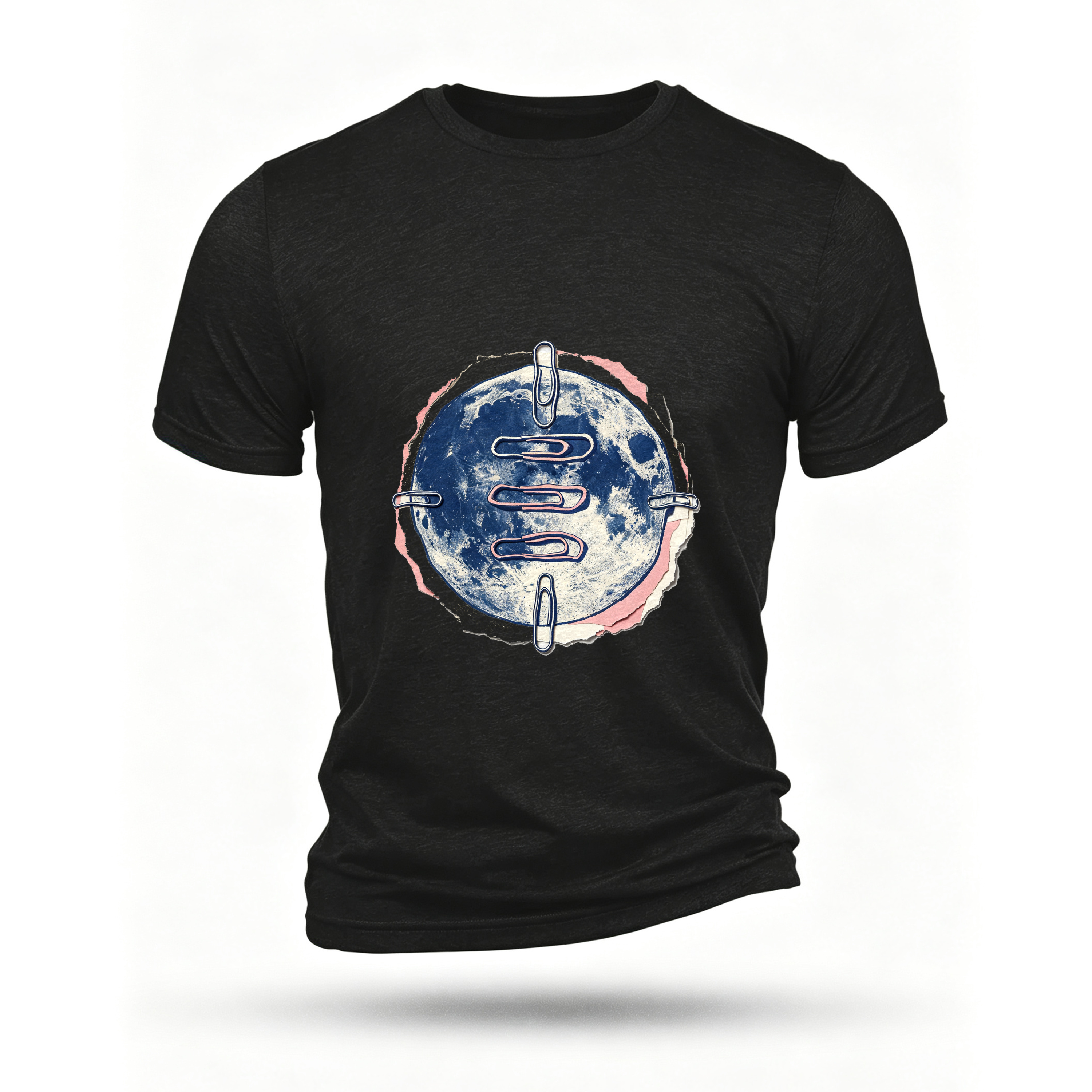 Black T-shirt, front print