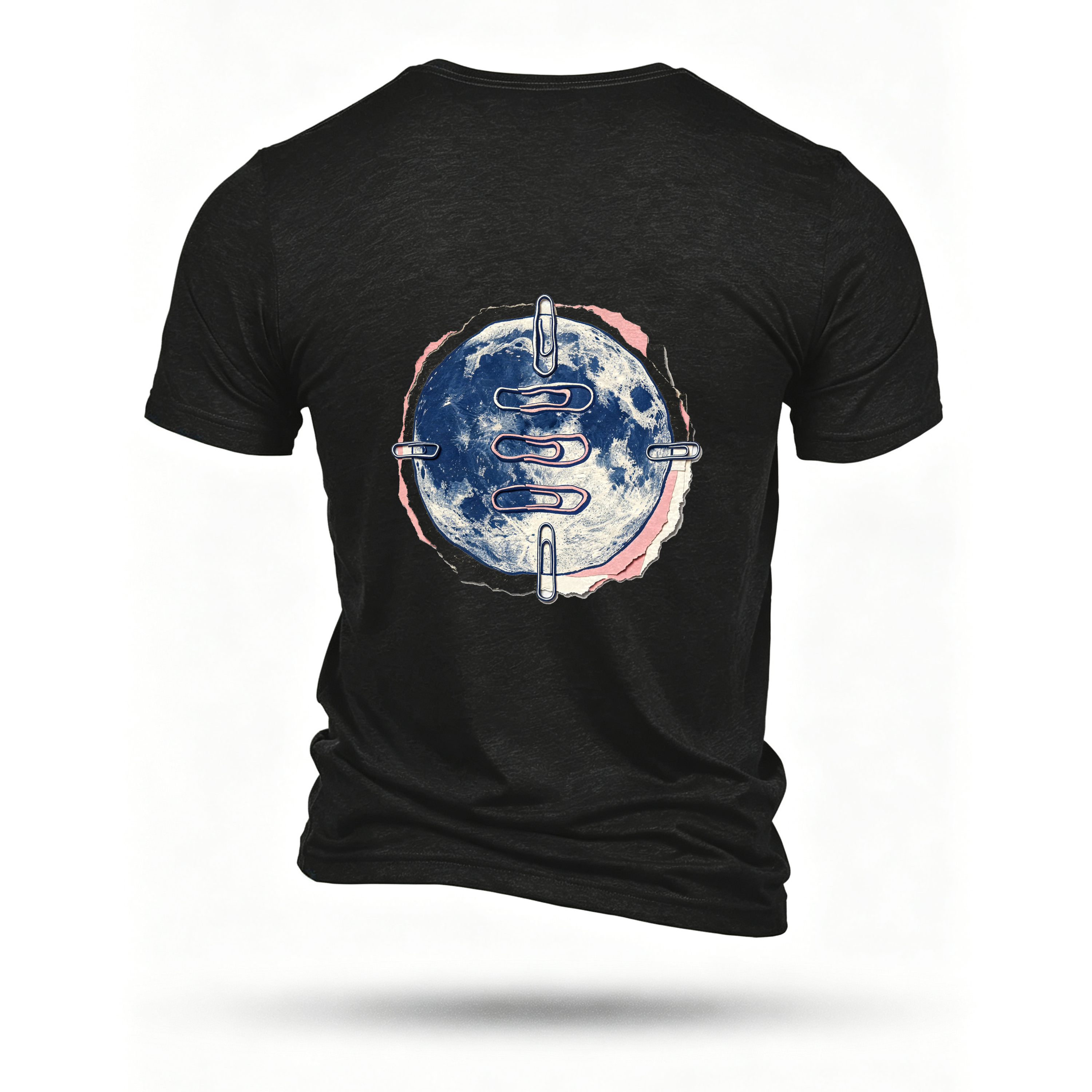 Black T-shirt, back print
