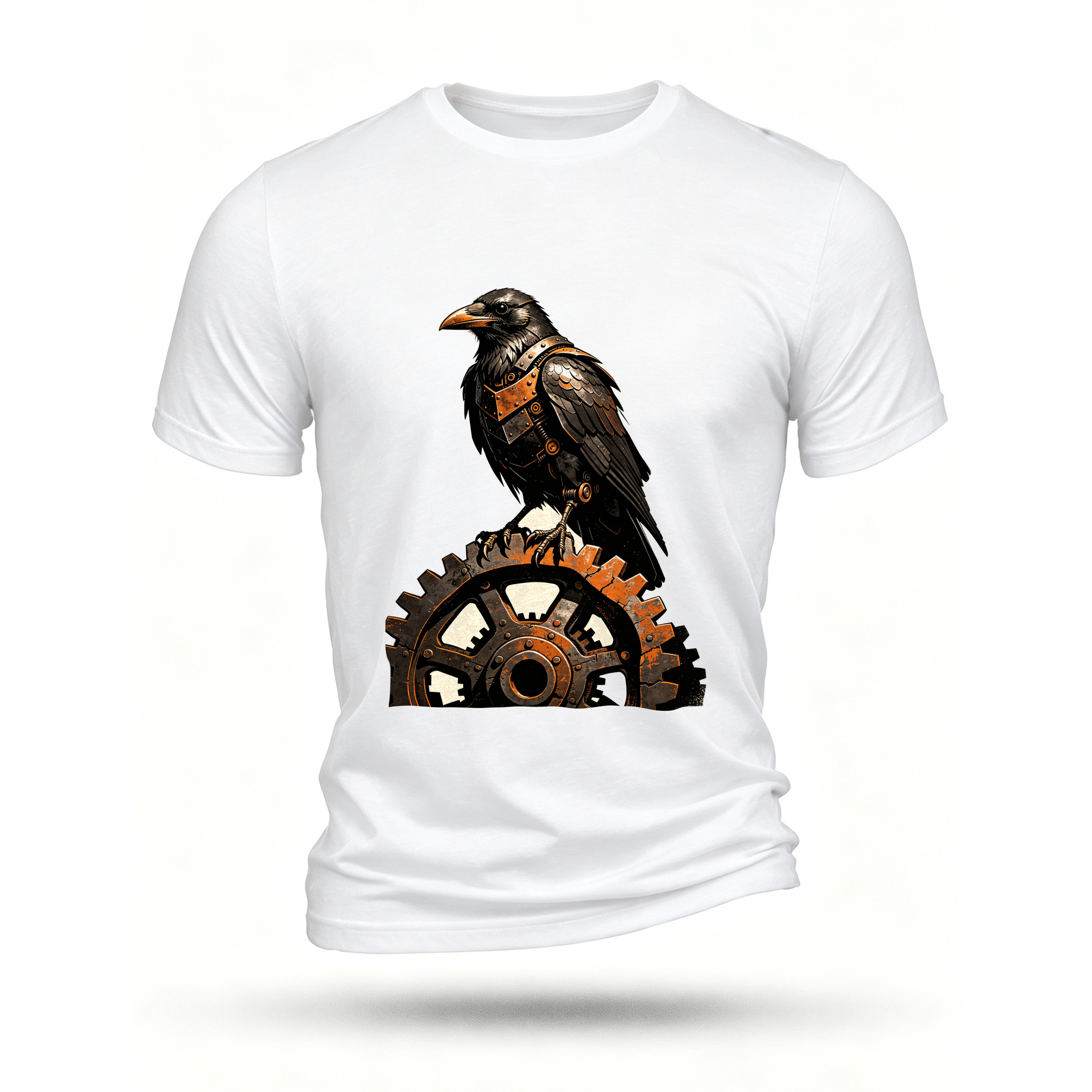 White T-shirt, front print