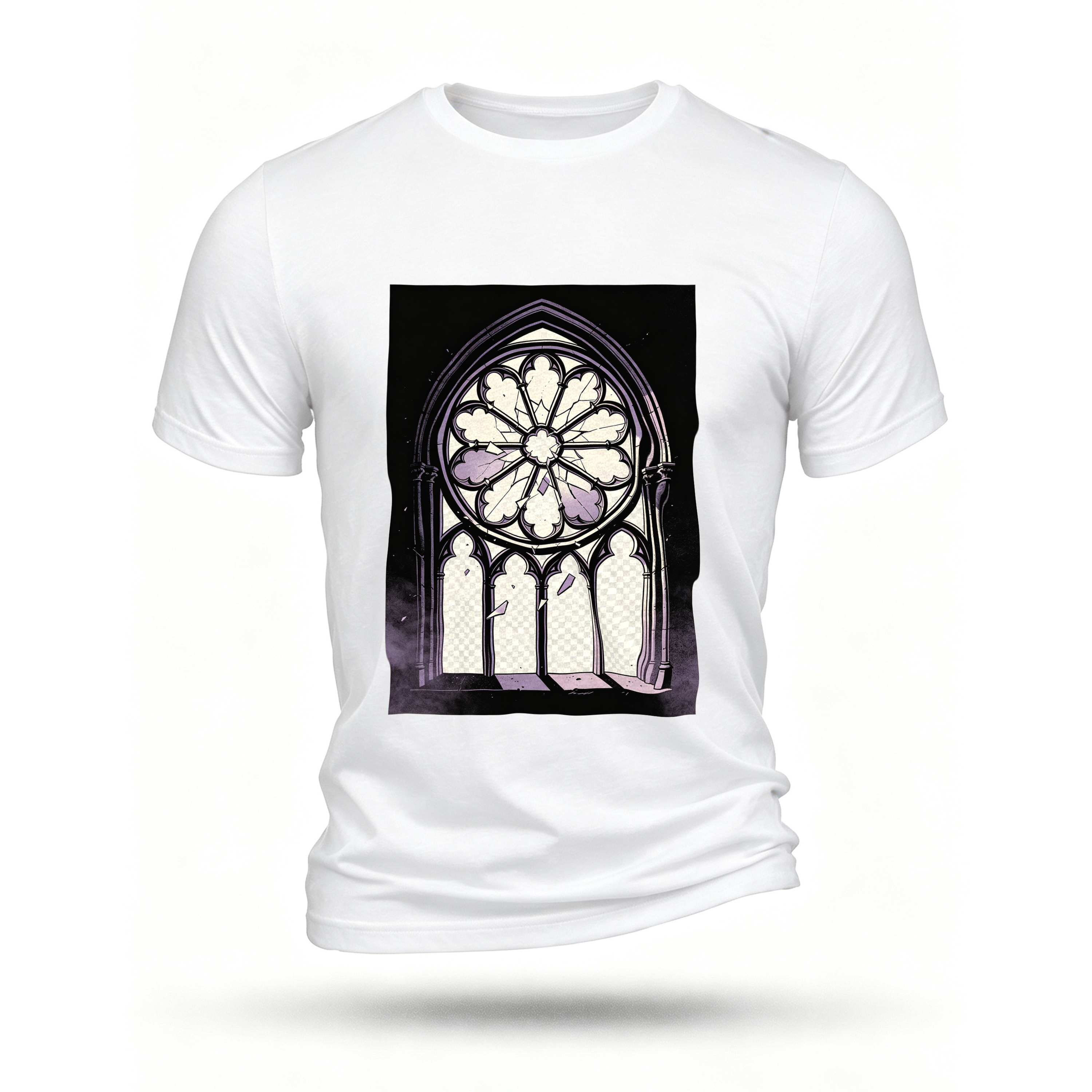 White T-shirt, front print