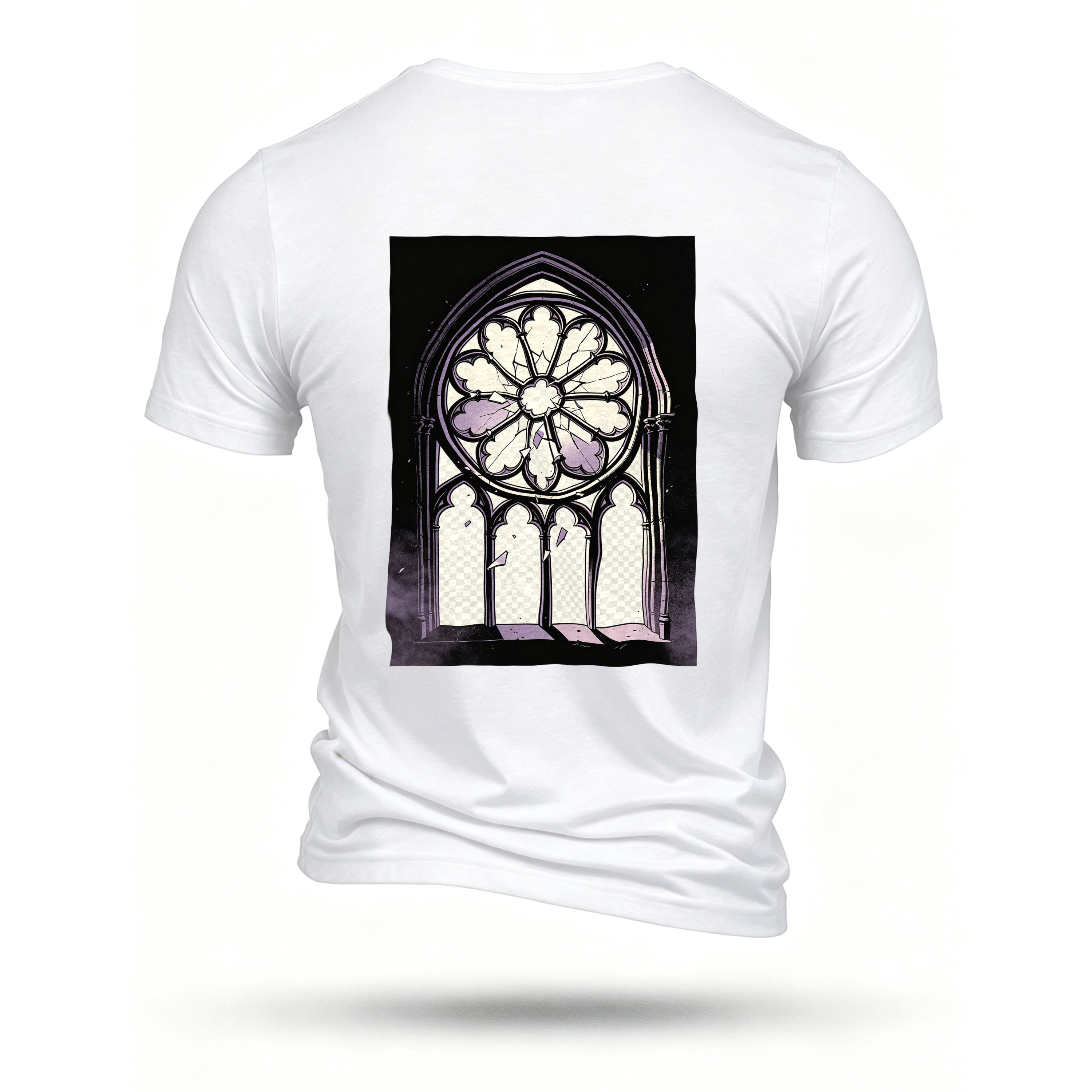 White T-shirt, back print