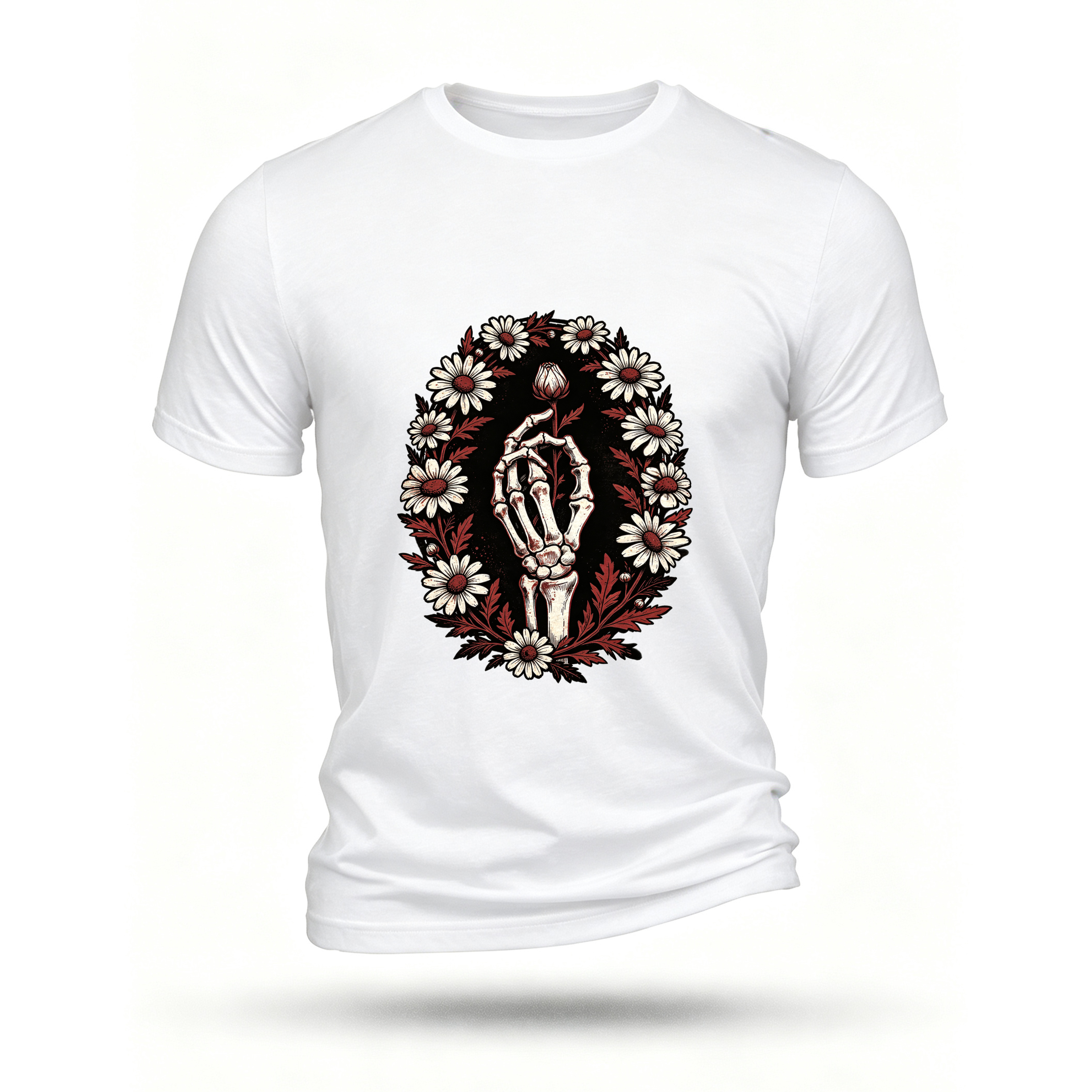 White T-shirt, front print