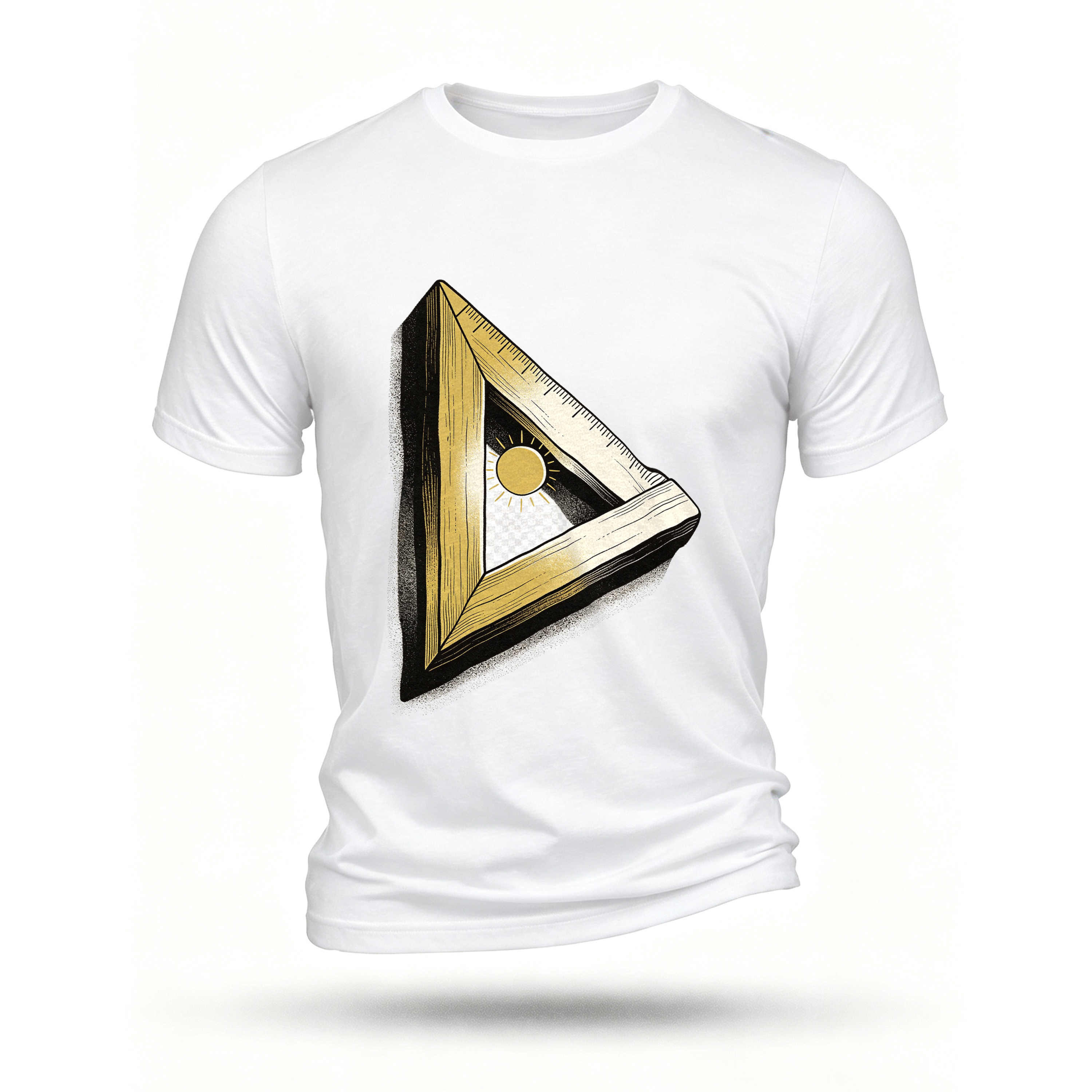 White T-shirt, front print