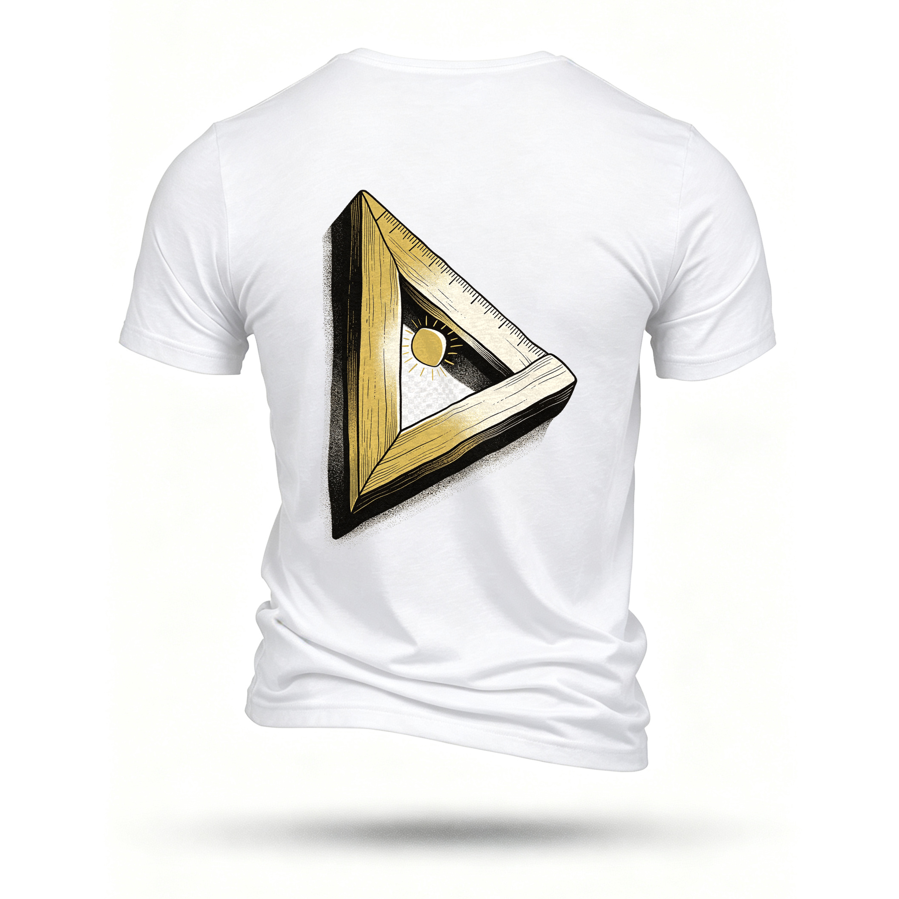 White T-shirt, back print