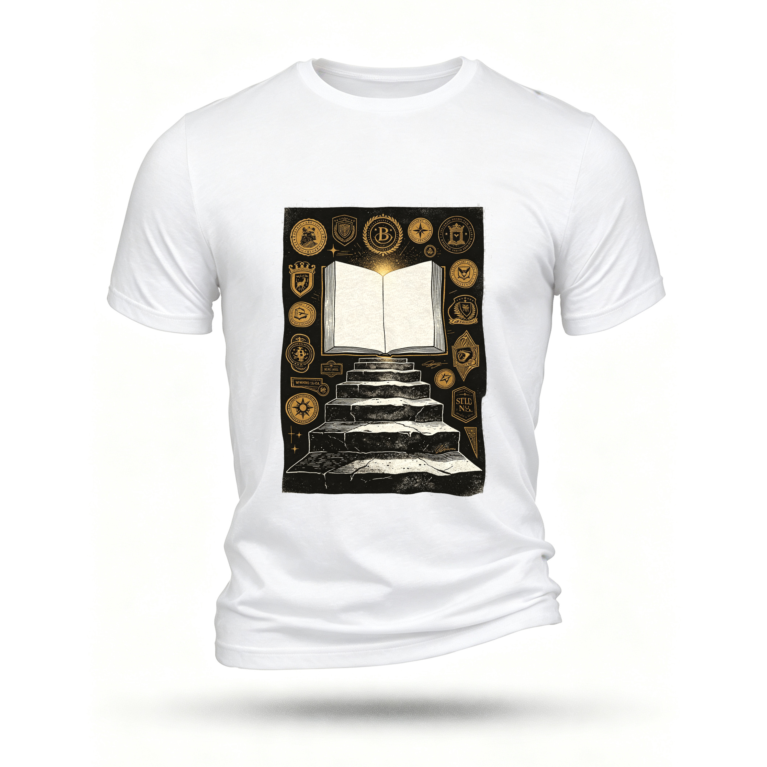 White T-shirt, front print
