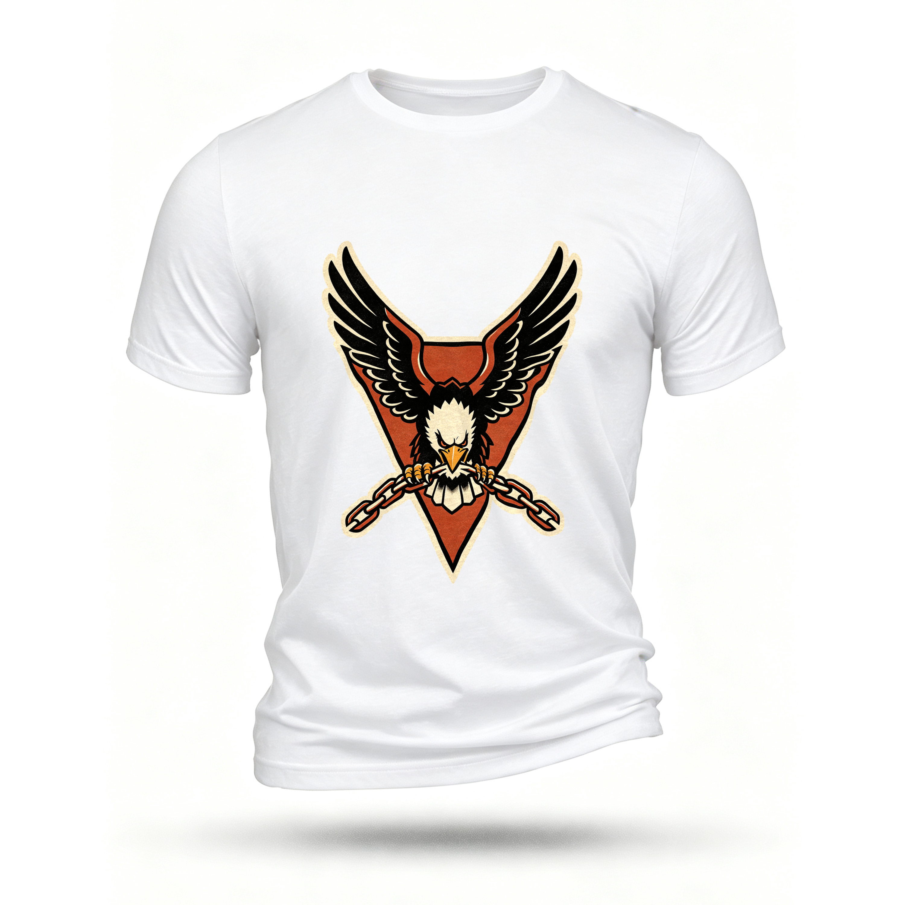 White T-shirt, front print