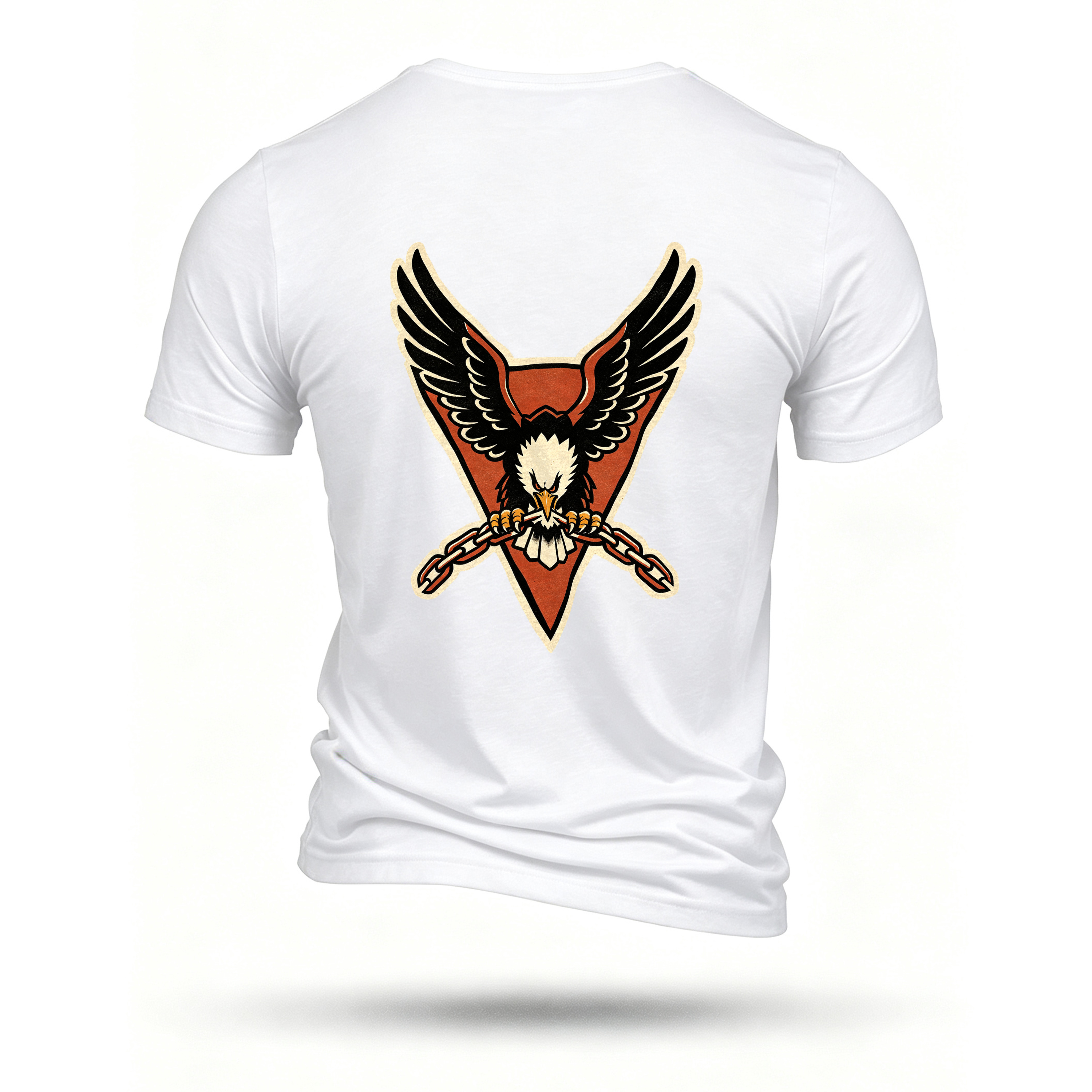 White T-shirt, back print
