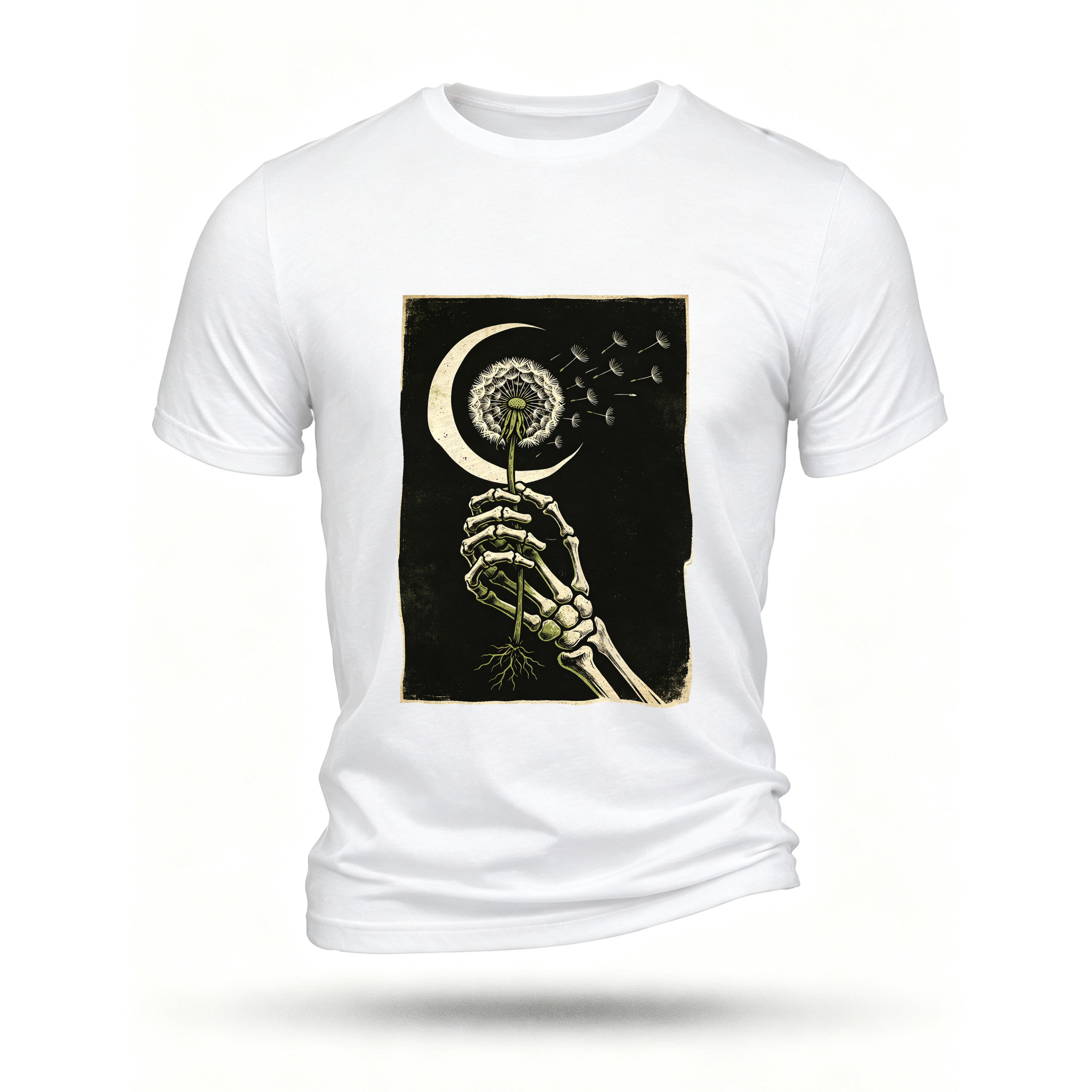 White T-shirt, front print