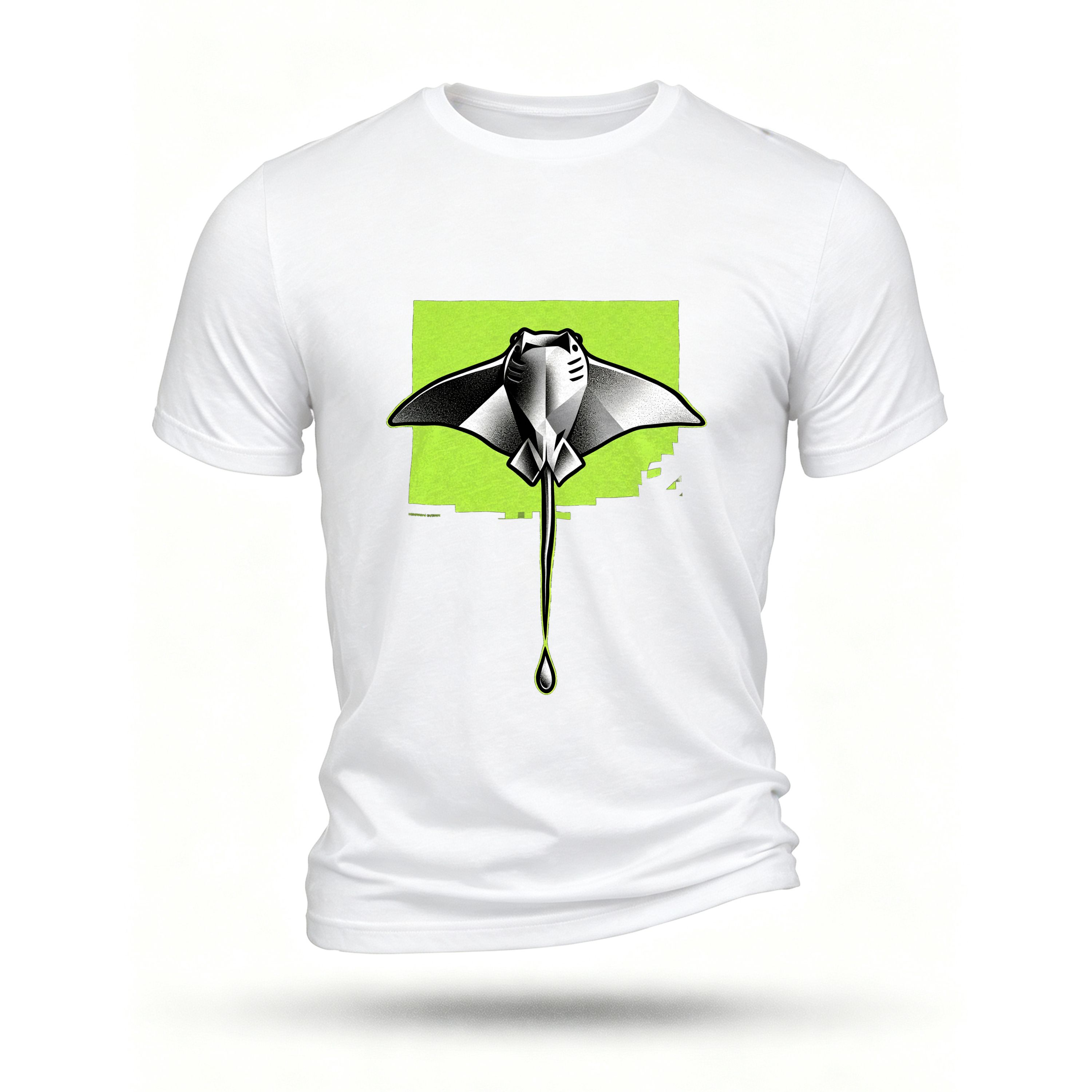 White T-shirt, front print