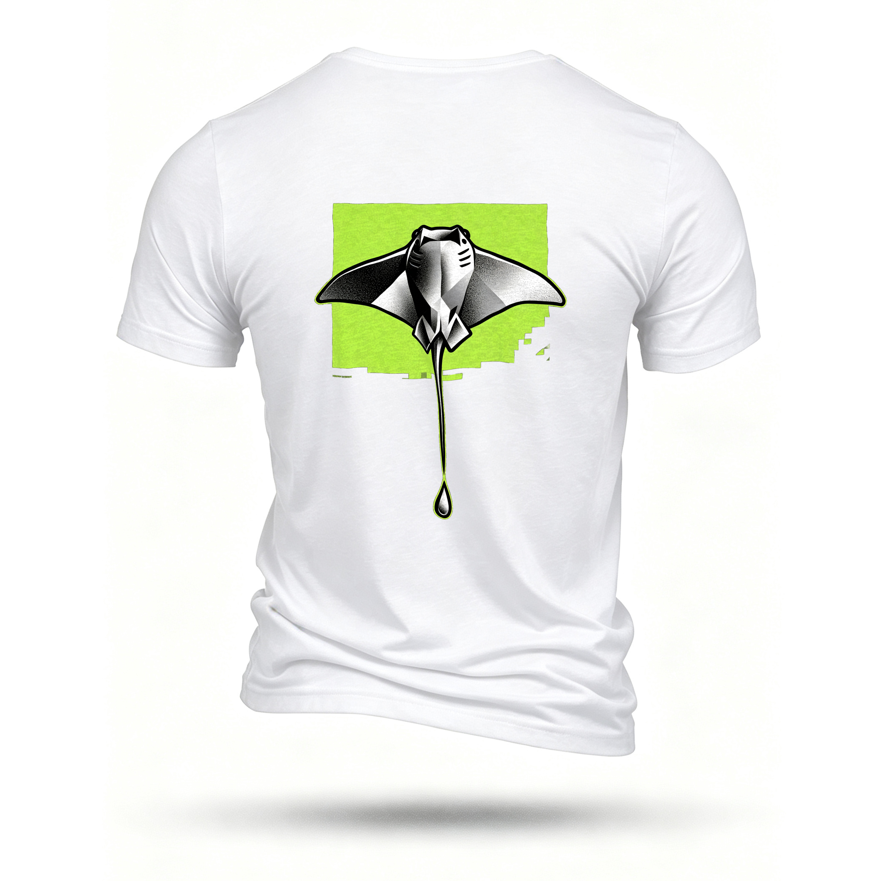 White T-shirt, back print