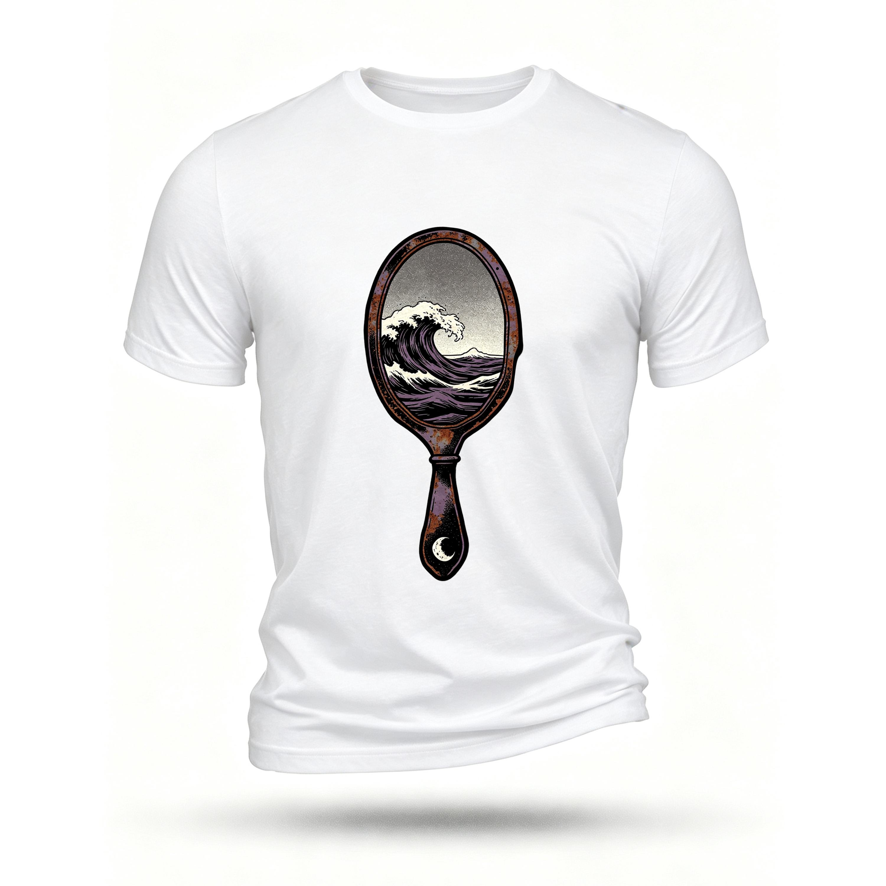 White T-shirt, front print
