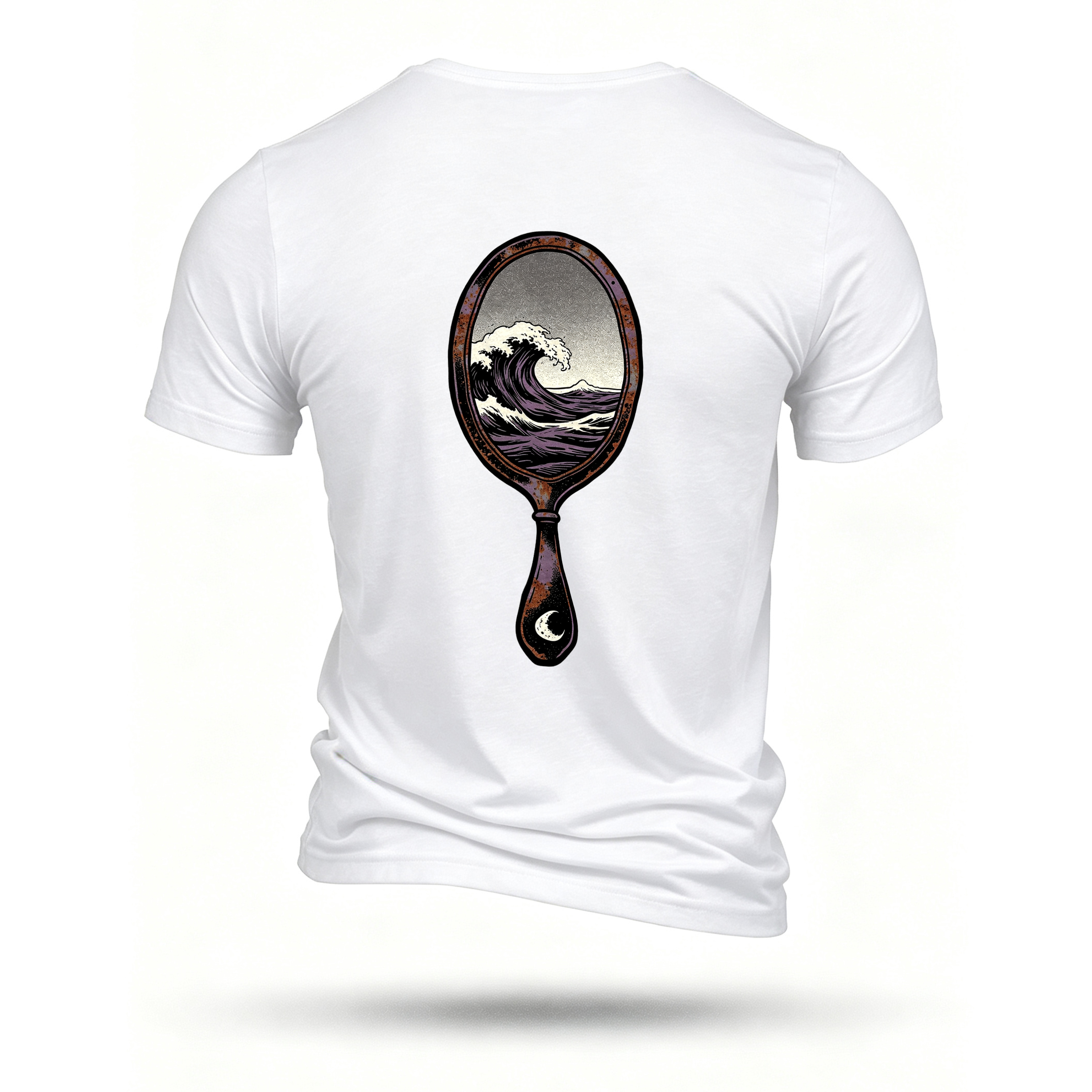 White T-shirt, back print