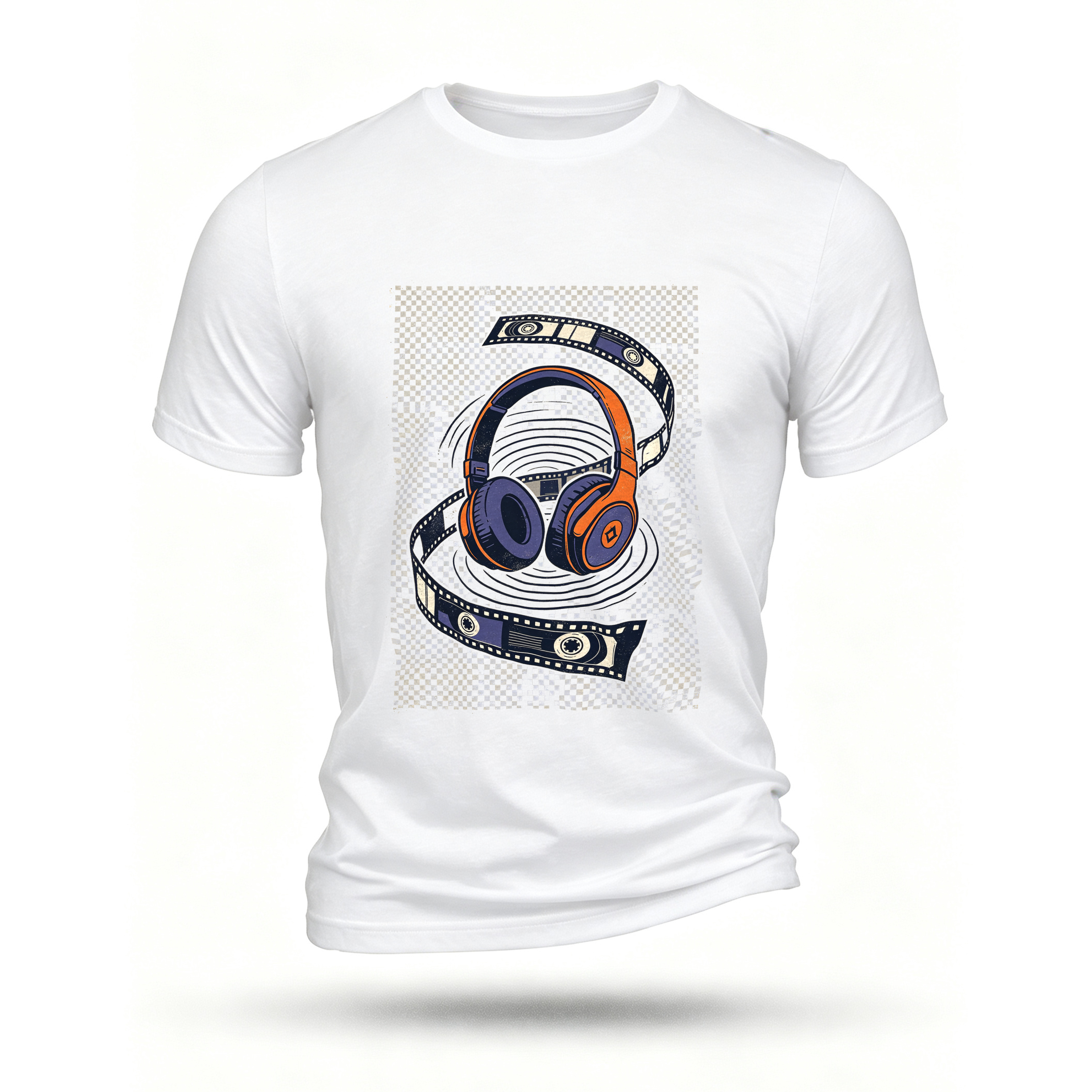 White T-shirt, front print