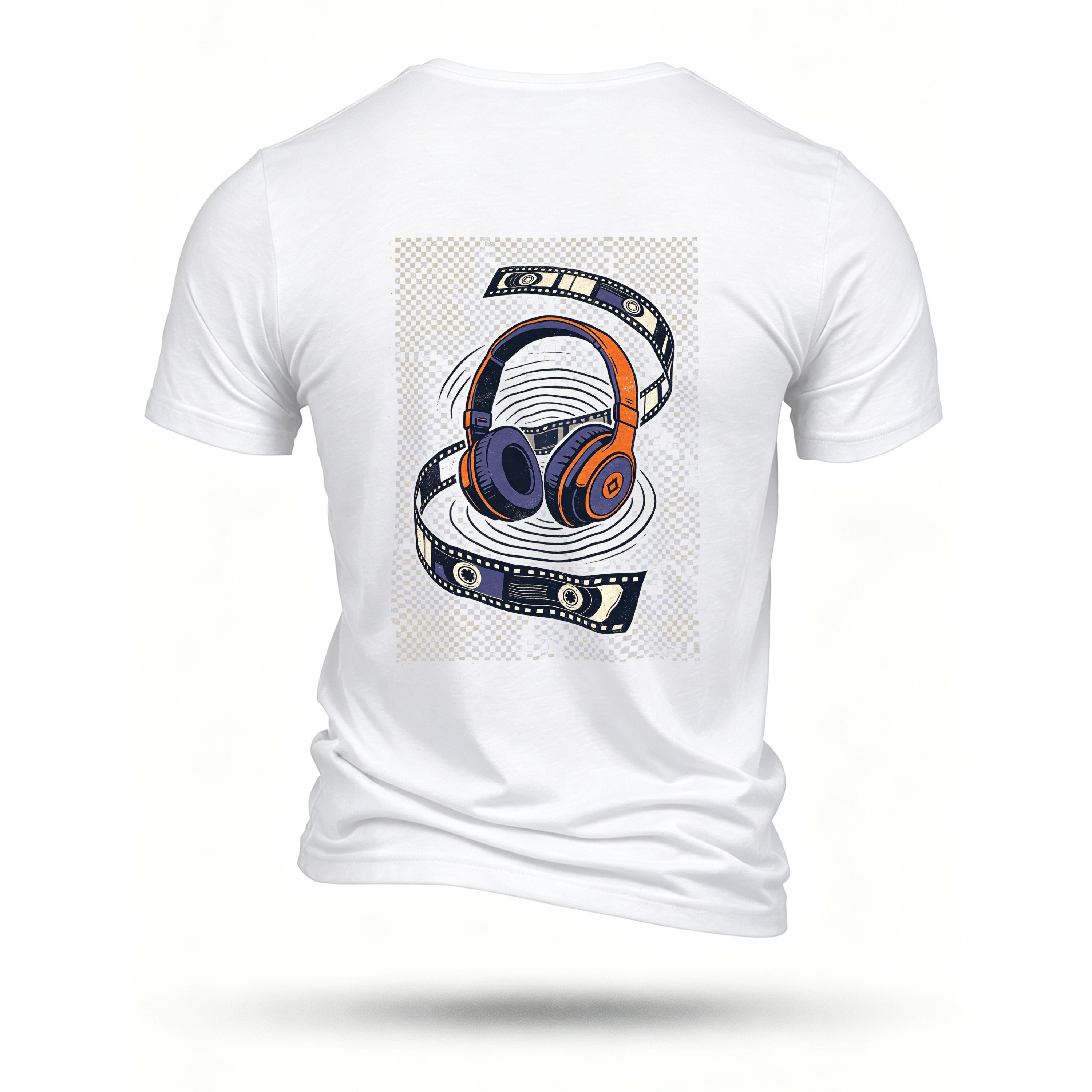 White T-shirt, back print
