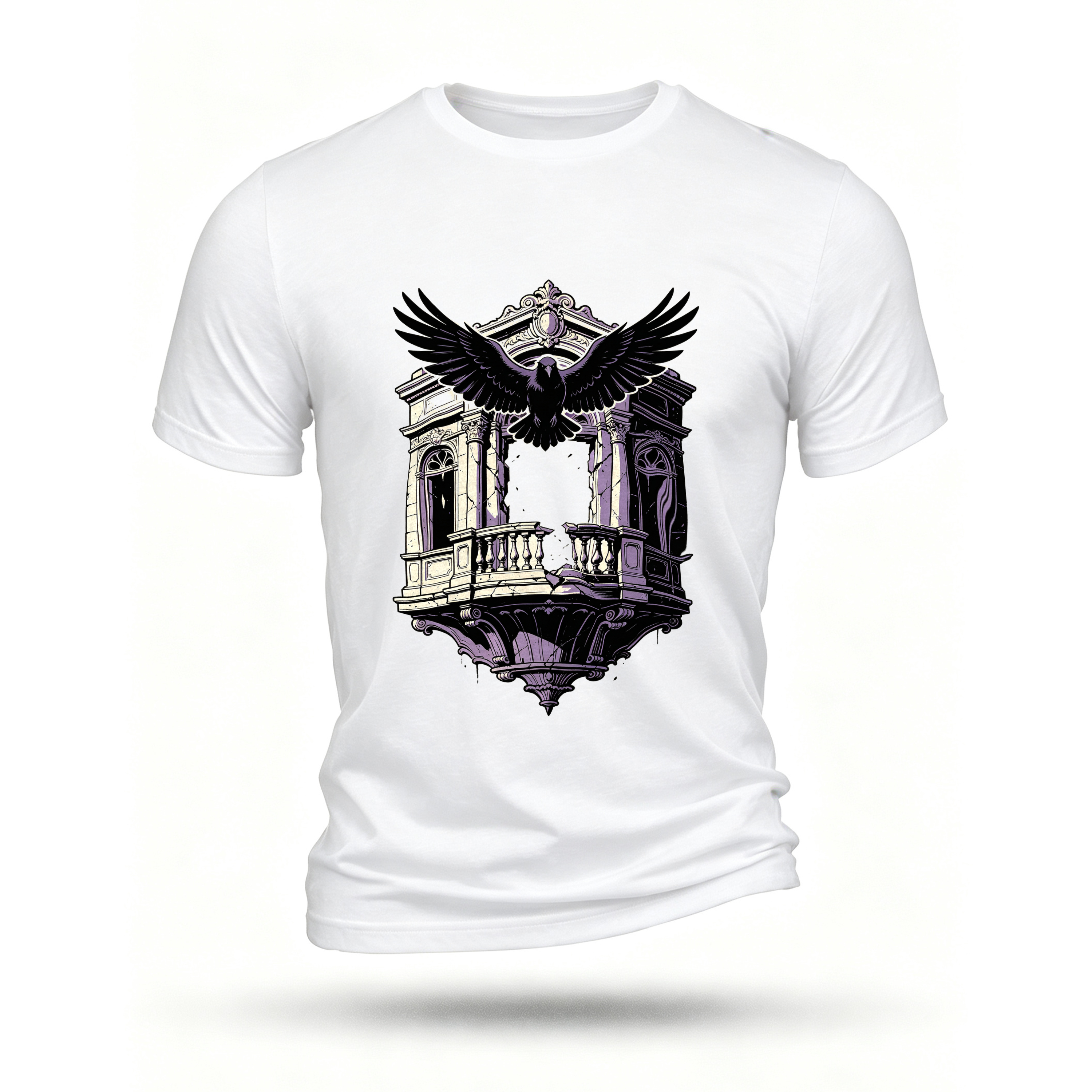 White T-shirt, front print