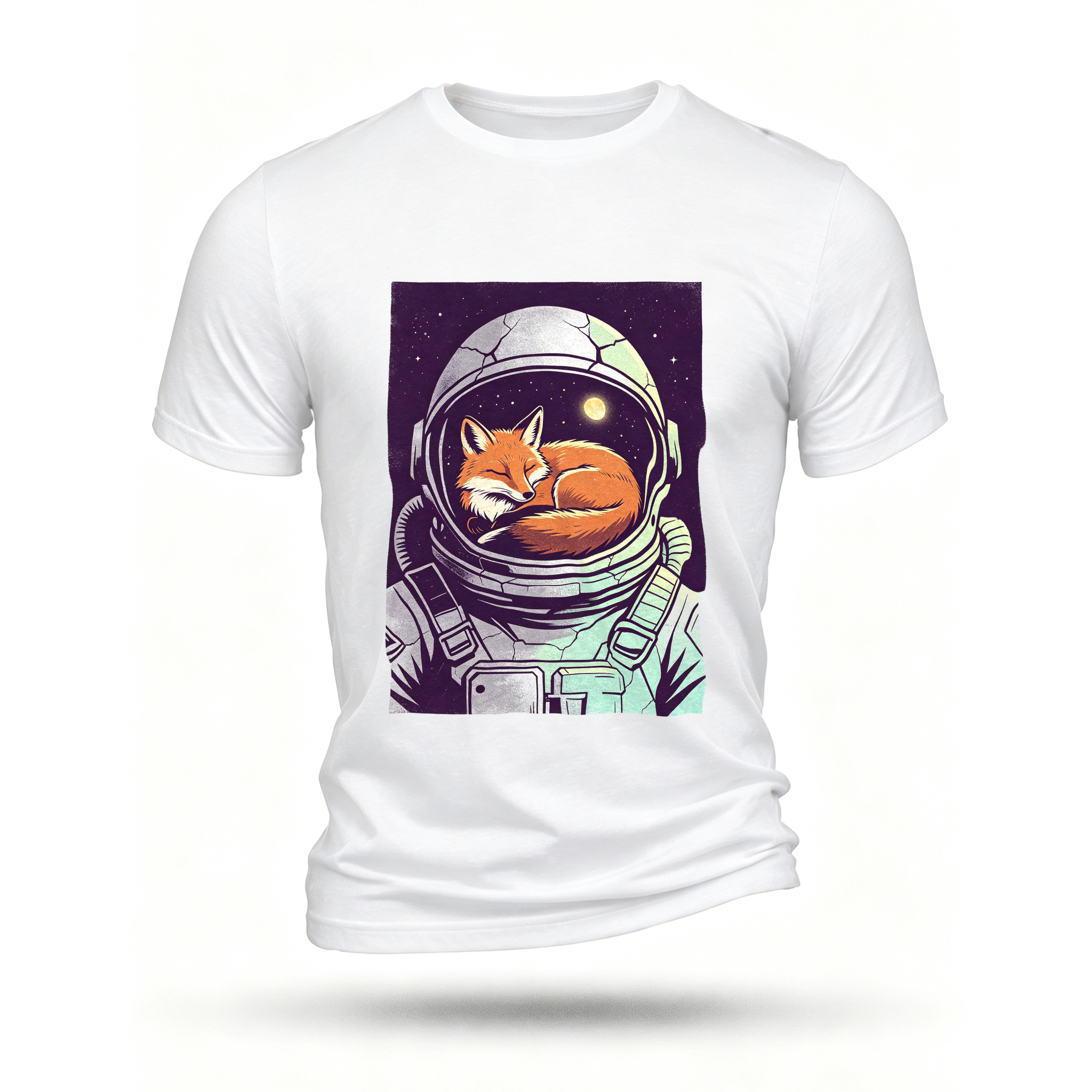 White T-shirt, front print
