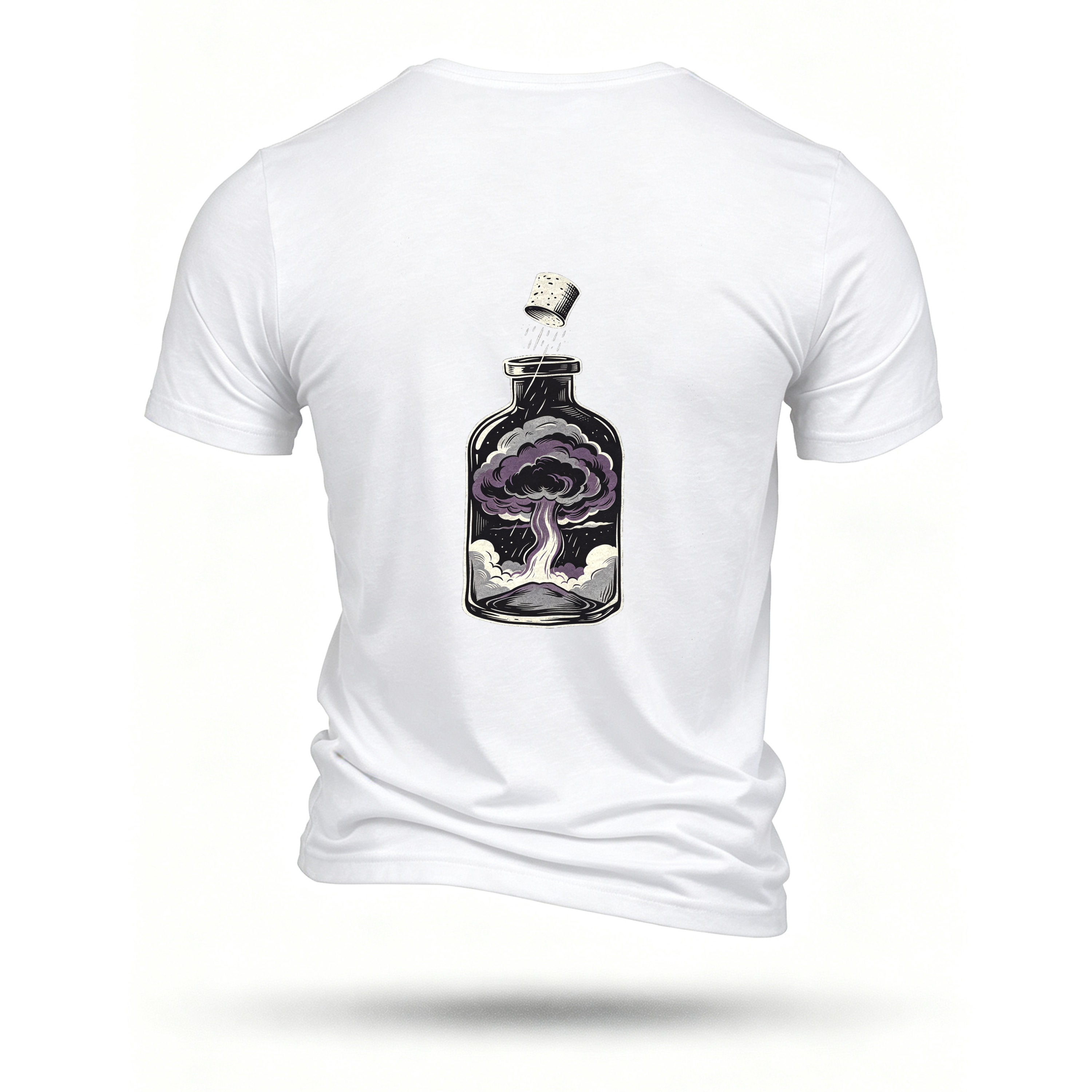 White T-shirt, back print