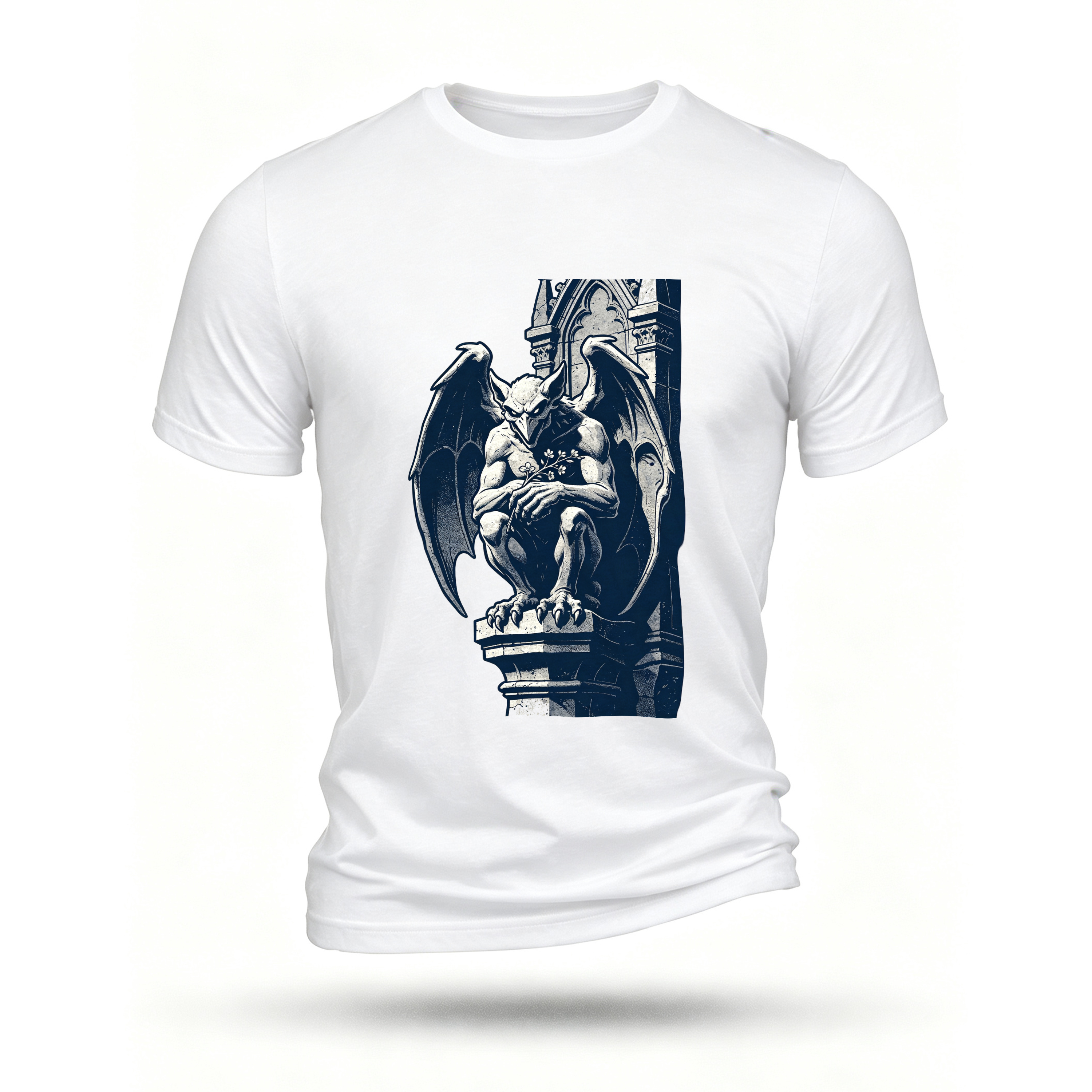 White T-shirt, front print