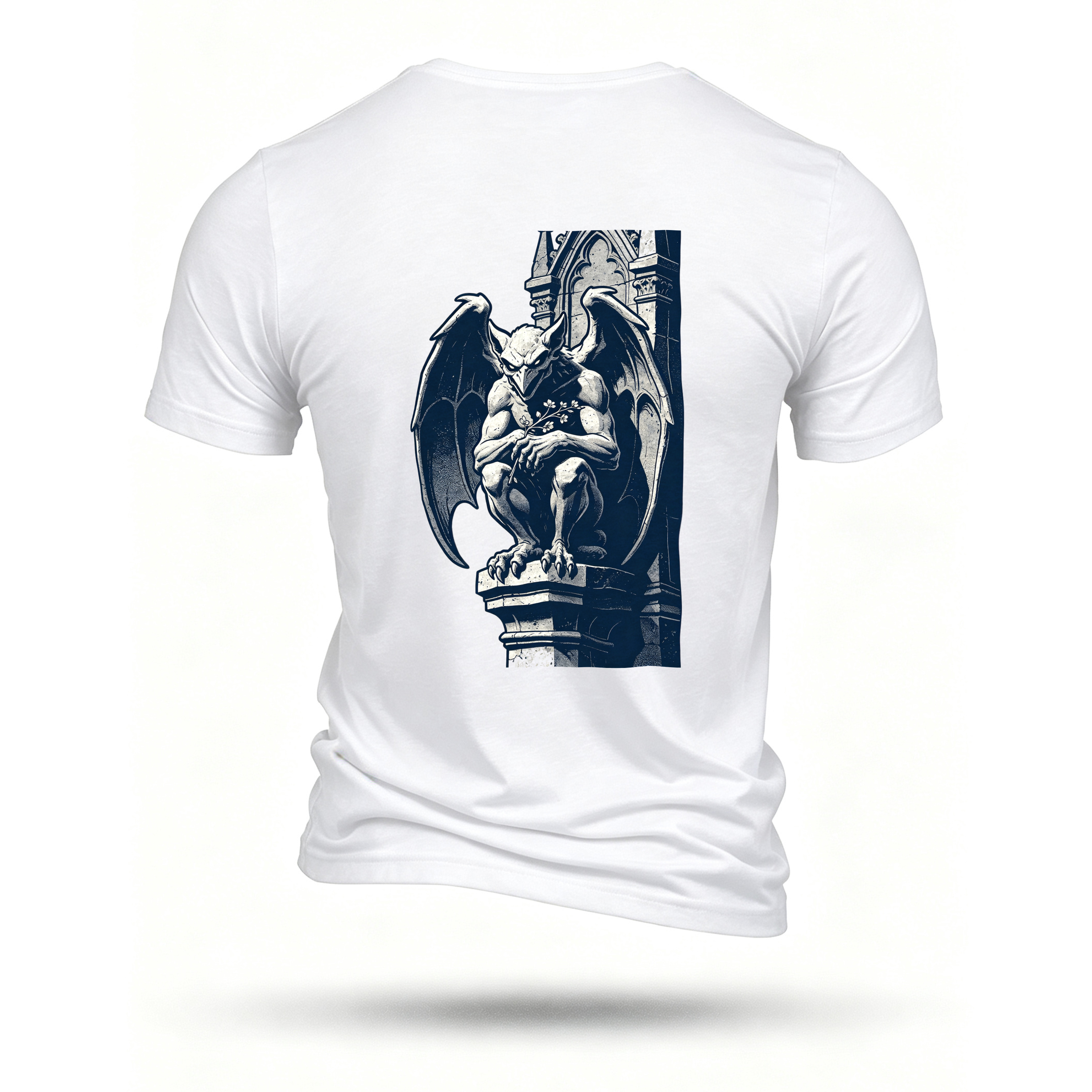 White T-shirt, back print